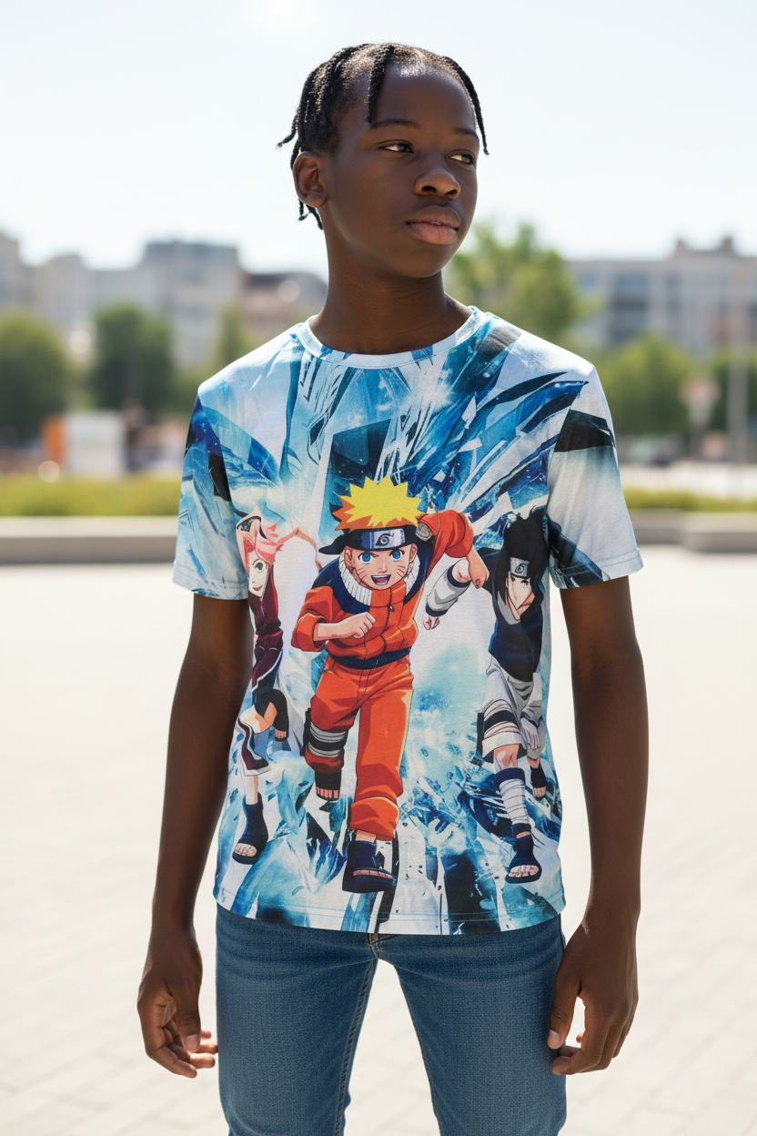 Ninja Hero Style Graphic T-Shirt – Casual Tee for Teens & Adults