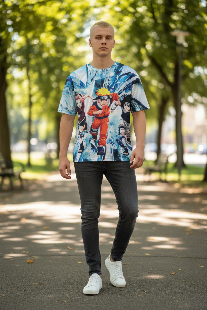 Ninja Hero Style Graphic T-Shirt – Casual Tee for Teens & Adults
