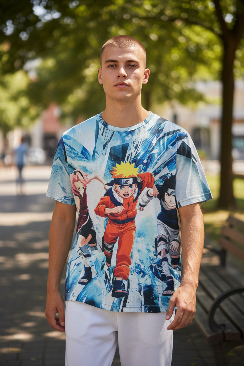 Ninja Hero Style Graphic T-Shirt – Casual Tee for Teens & Adults