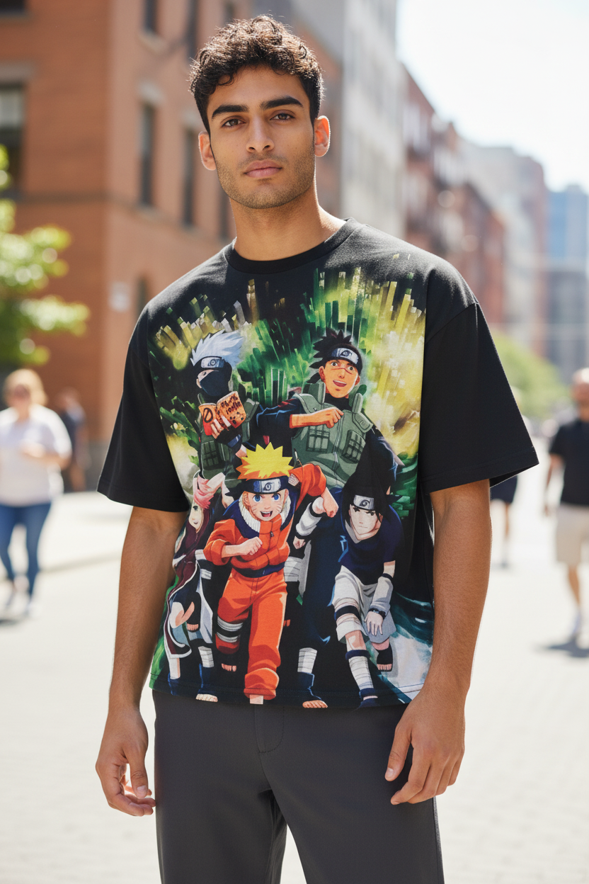 Ninja Warrior Style Graphic T-Shirt – Casual Tee for Teens & Adults