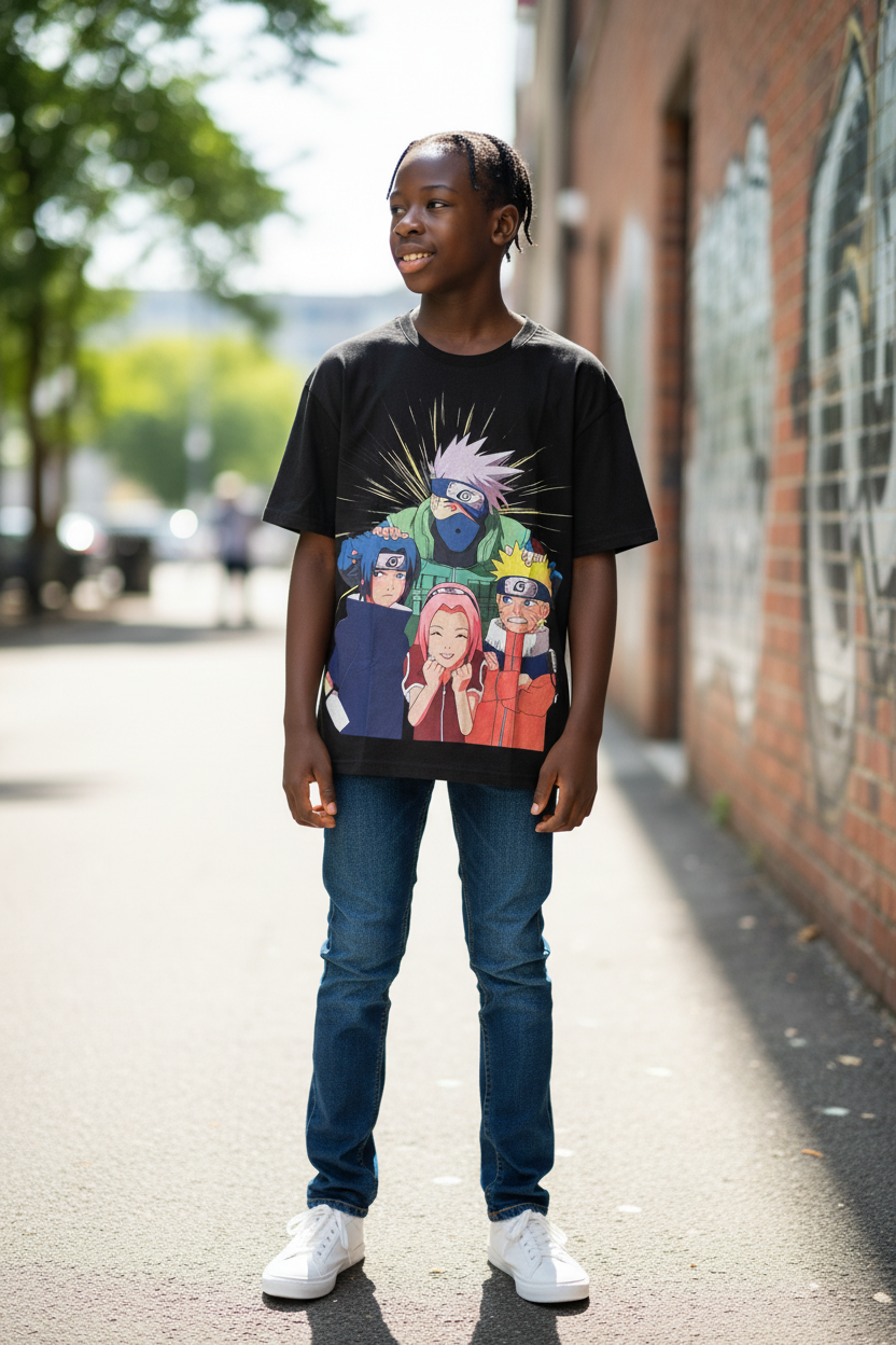 Ninja Warrior Style Graphic T-Shirt – Casual Tee for Teens & Adults