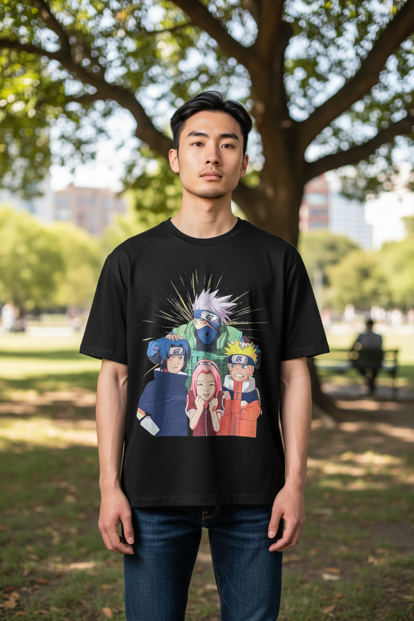 Ninja Warrior Style Graphic T-Shirt – Casual Tee for Teens & Adults