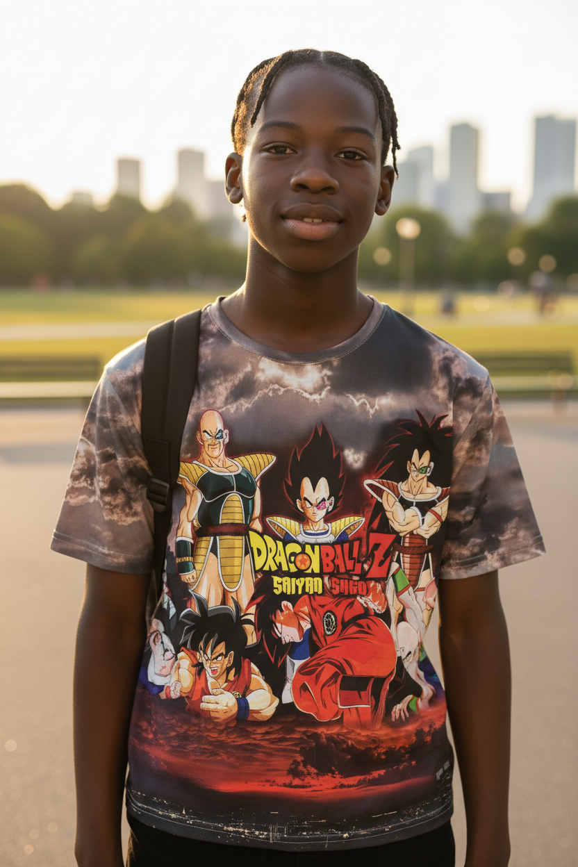 Action Hero Style Graphic T-Shirt for Men & Teens – Casual Tee