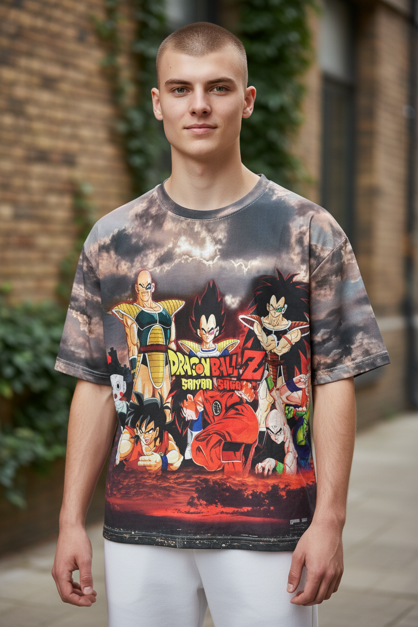 Action Hero Style Graphic T-Shirt for Men & Teens – Casual Tee