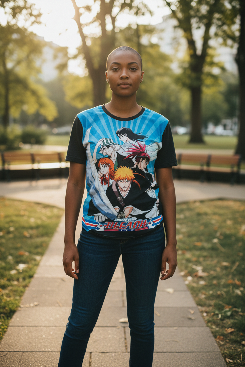 Soul Warrior Anime Style Unisex T-Shirt – Graphic Tee for Teens & Adults