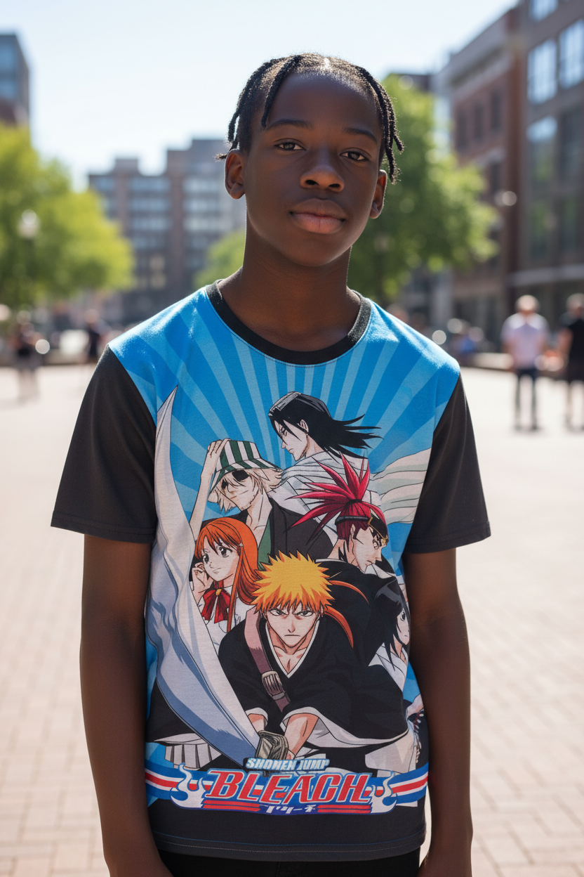 Soul Warrior Anime Style Unisex T-Shirt – Graphic Tee for Teens & Adults