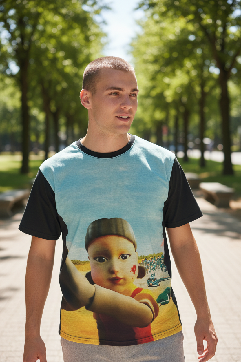 Survival Game Style Graphic T-Shirt – Unisex Anime-Inspired Tee for Teens & Adults