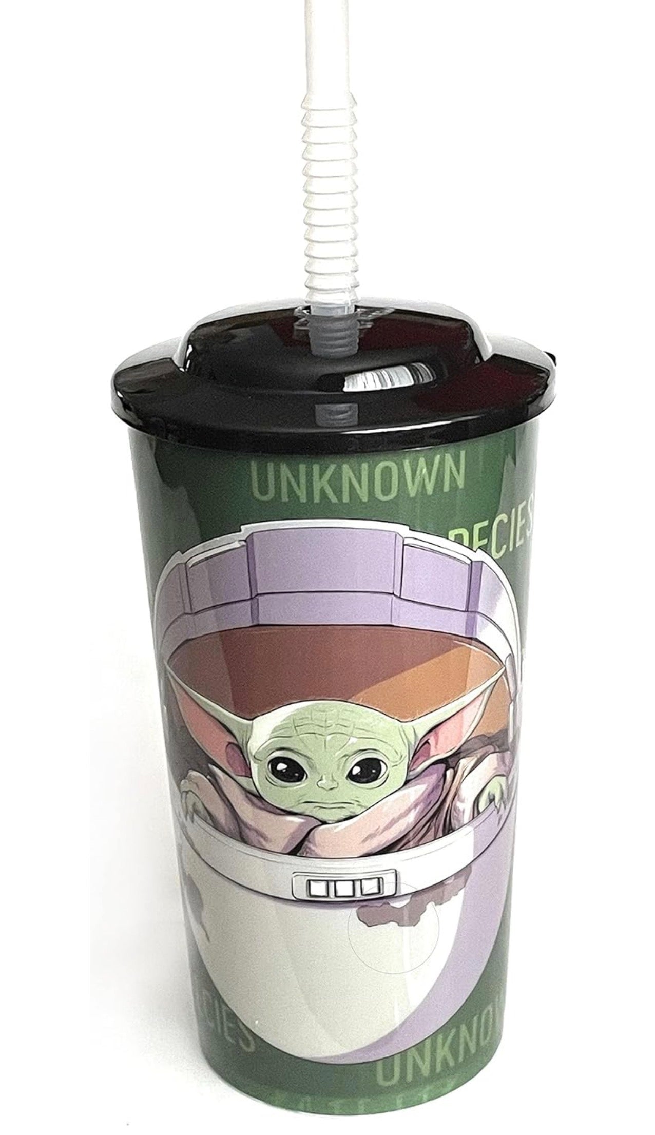 Funky Star Wars The Child Baby Yoda 16 oz Tumbler with Lid Straw
