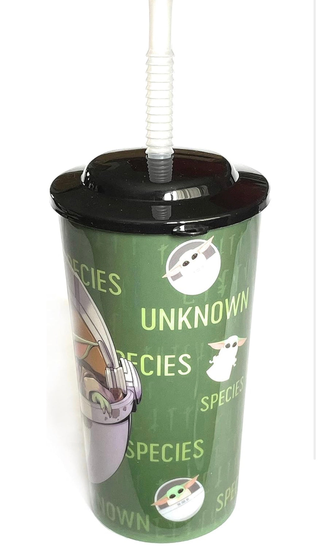 Funky Star Wars The Child Baby Yoda 16 oz Tumbler with Lid Straw