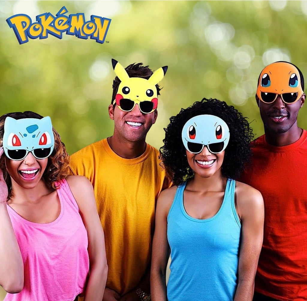 Sun-Staches Pokemon Sunglassess  One Size Fits Most, Light Blue %100 UV Protection