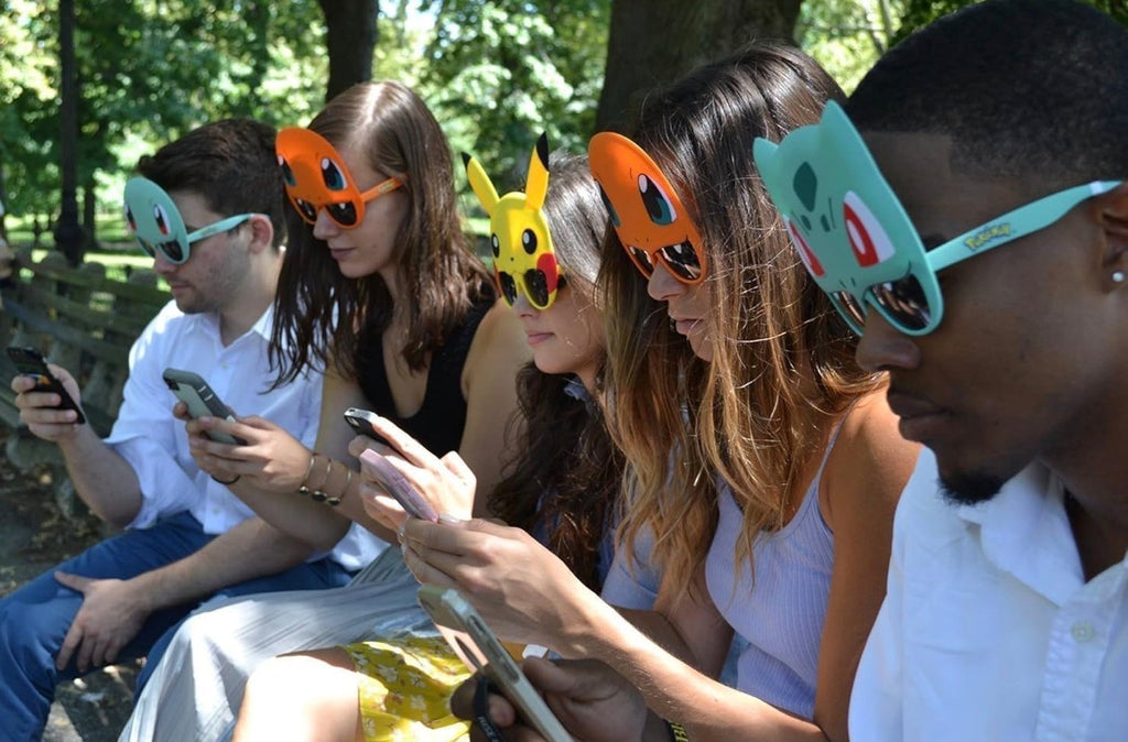 Sun-Staches Pokemon Sunglassess  One Size Fits Most, Light Blue %100 UV Protection