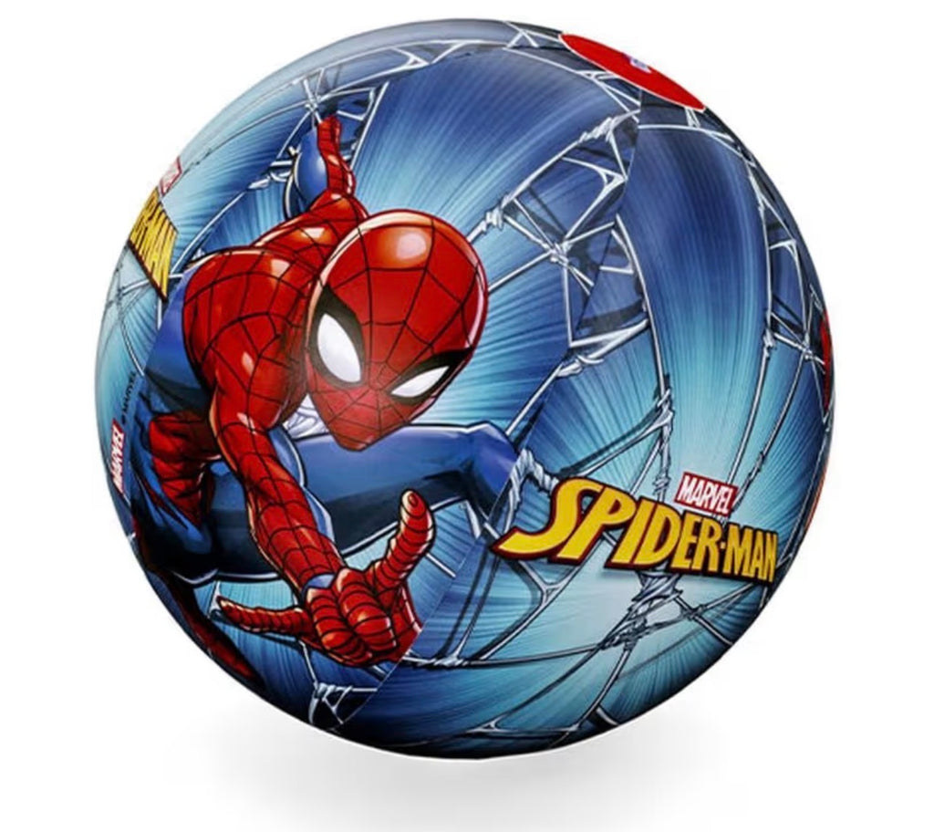 Marvel Spider-Man Beach Ball – 13.5 Inch Inflatable Ball with Repair Patch, License