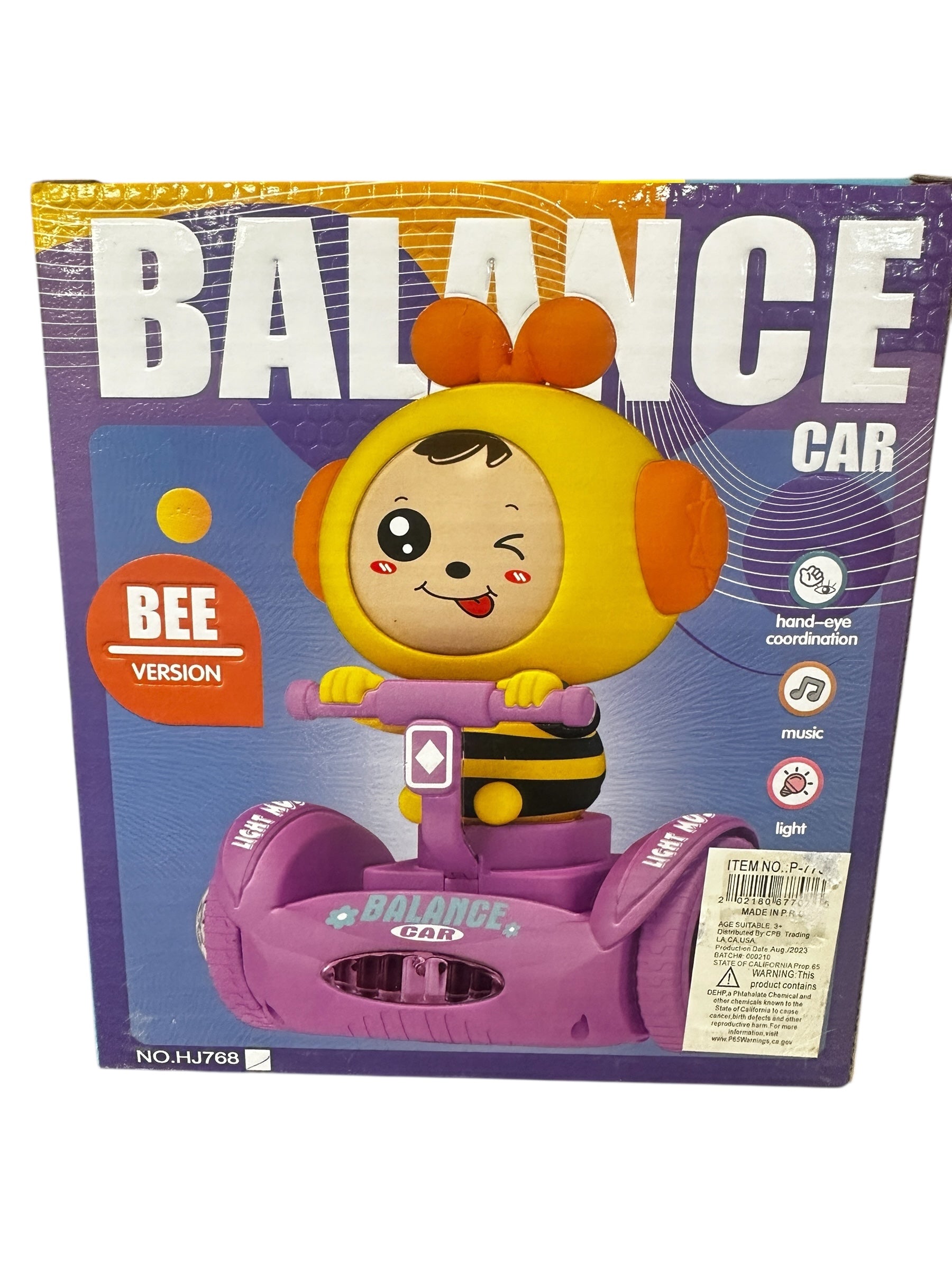 Kids Balance Car Dinosaur Version with Lights and Music, Cute Ride-On Balance Toy, Interactive Push Car for Toddlers Ages 3+