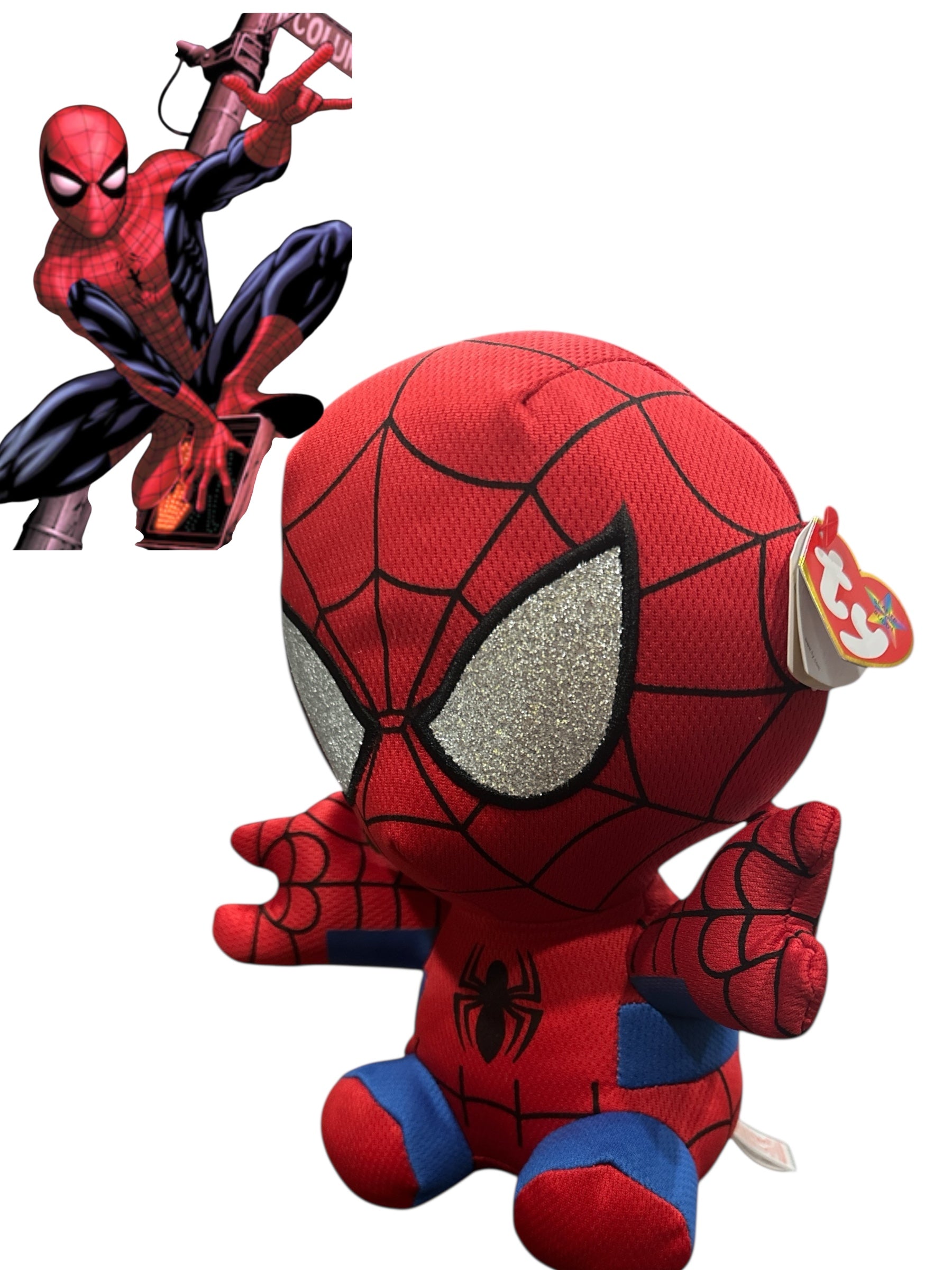 Ty Spiderman Plush Toy 9 Inch – Soft & Huggable Superhero Stuffed Animal for Kids & Collectors
