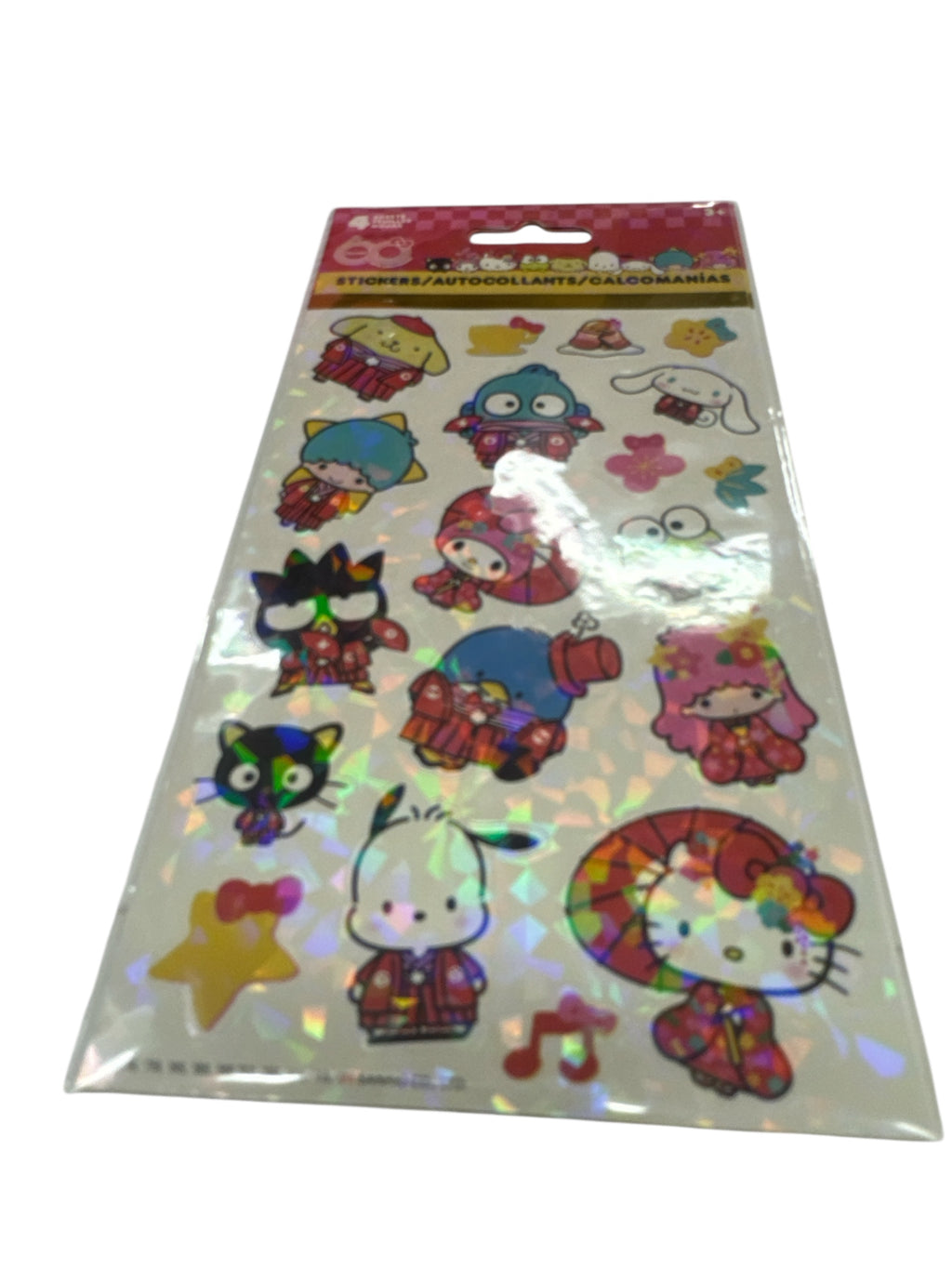 HELLO KITTY STICKERS 4 SHEETS 100 STICKERS
