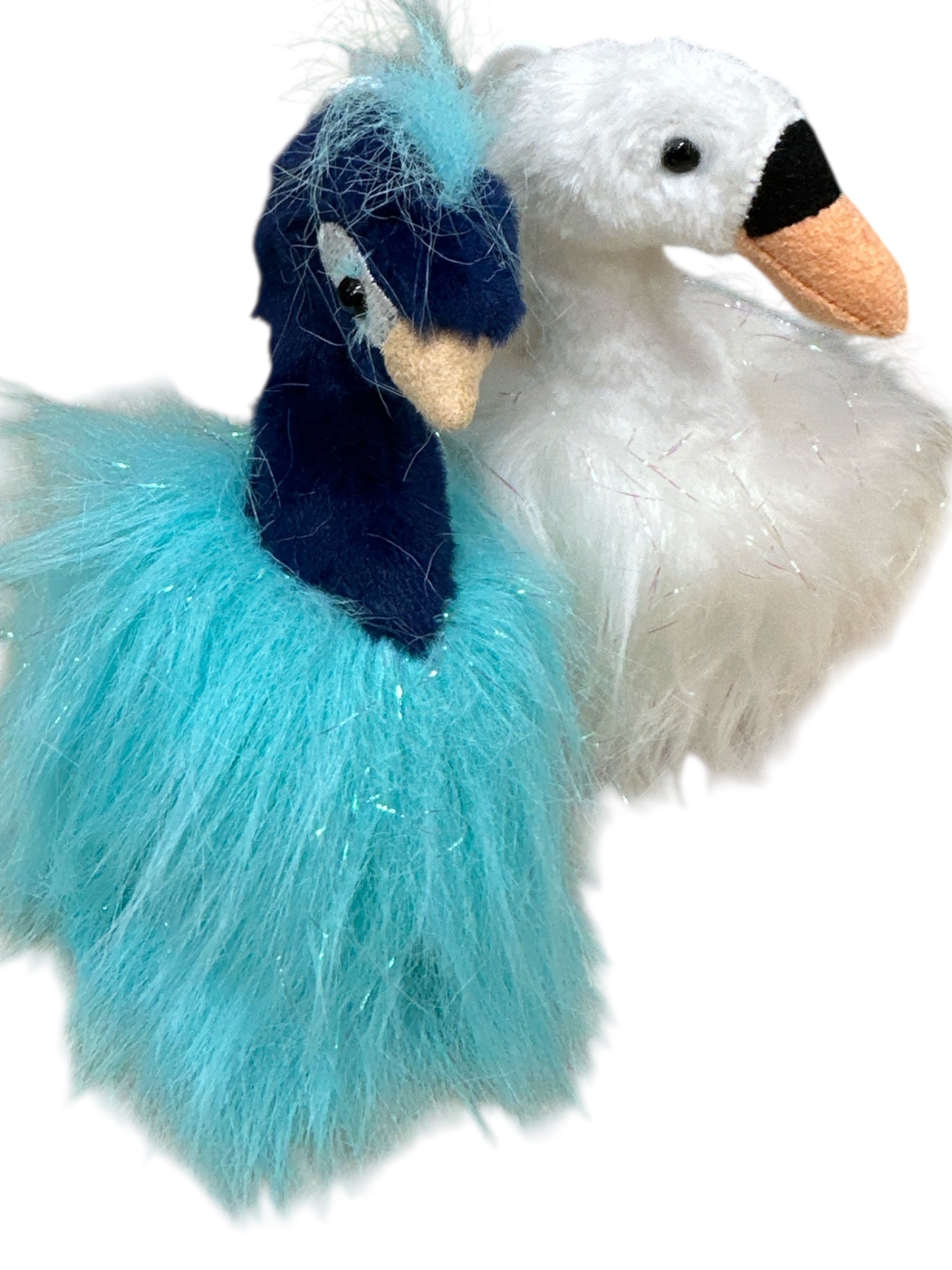 Peacock Animal Keychain – 6-Inch Soft Plush Bag Accessory