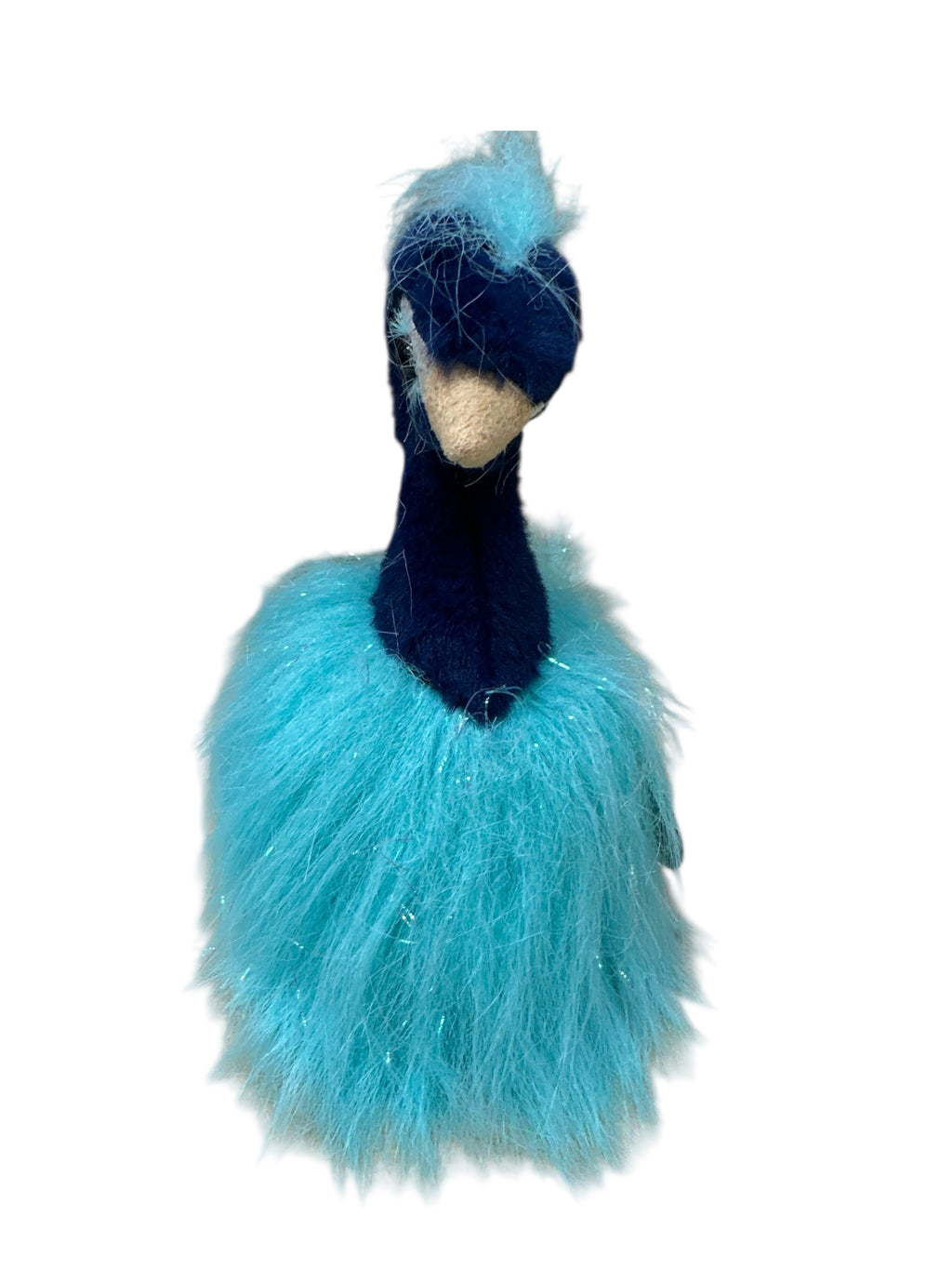 Peacock Animal Keychain – 6-Inch Soft Plush Bag Accessory