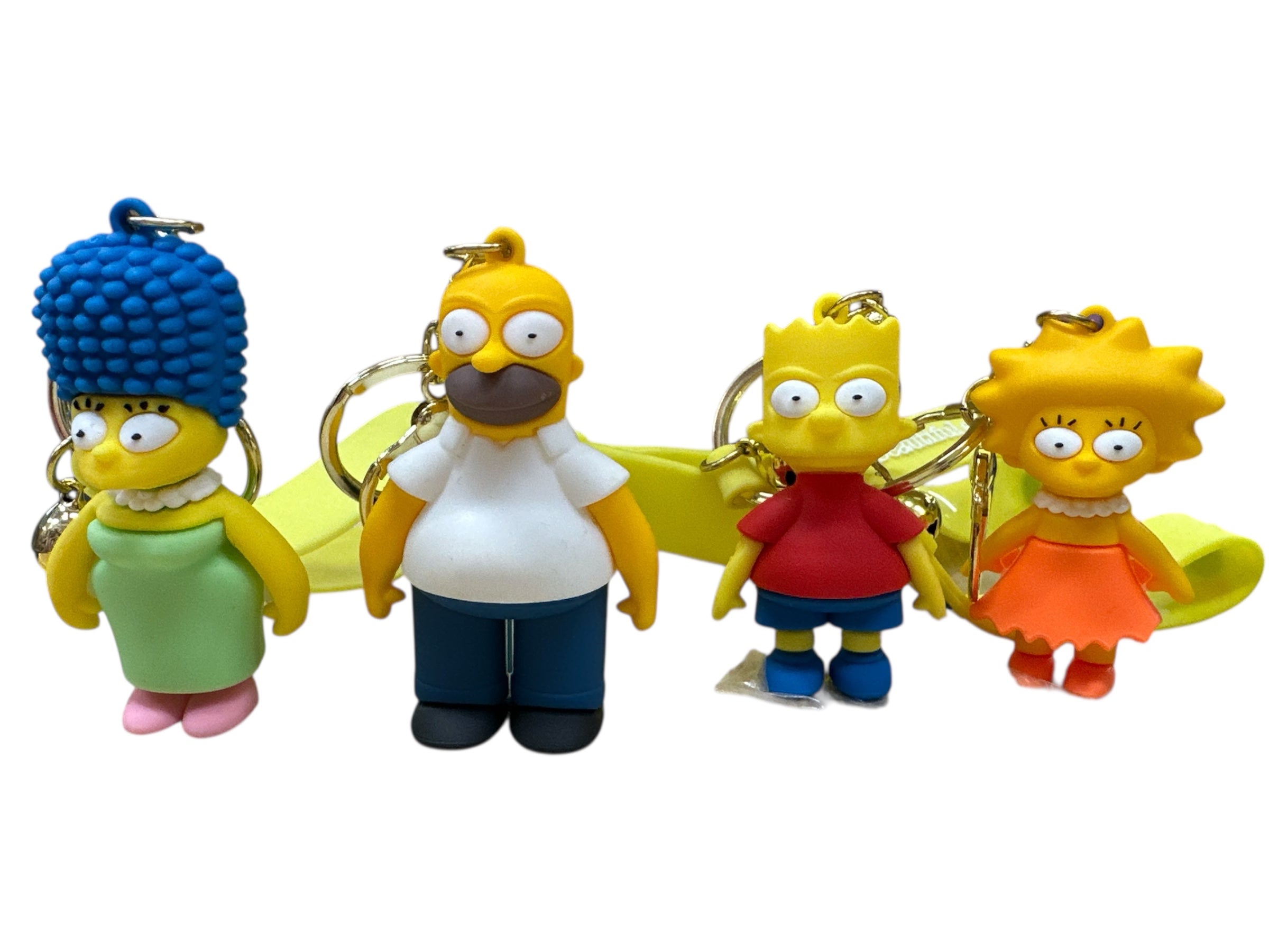 The Simpsons Licensed Silicone Keychain – 2.5-Inch Durable Key Ring