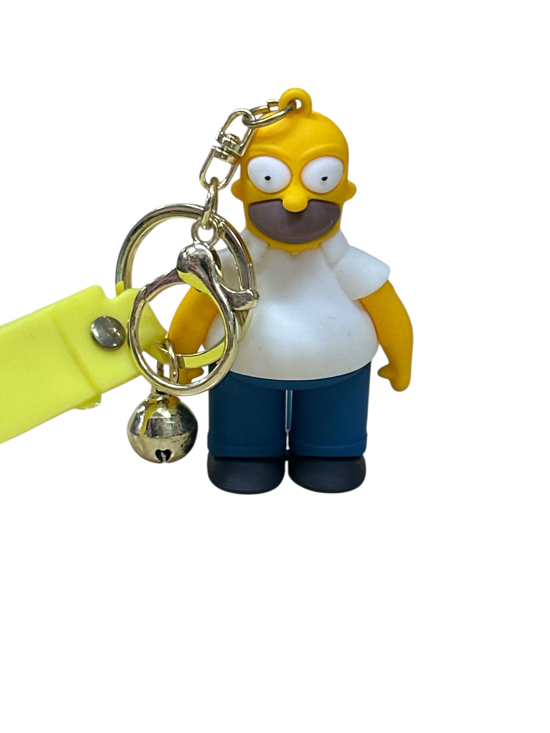 The Simpsons Licensed Silicone Keychain – 2.5-Inch Durable Key Ring