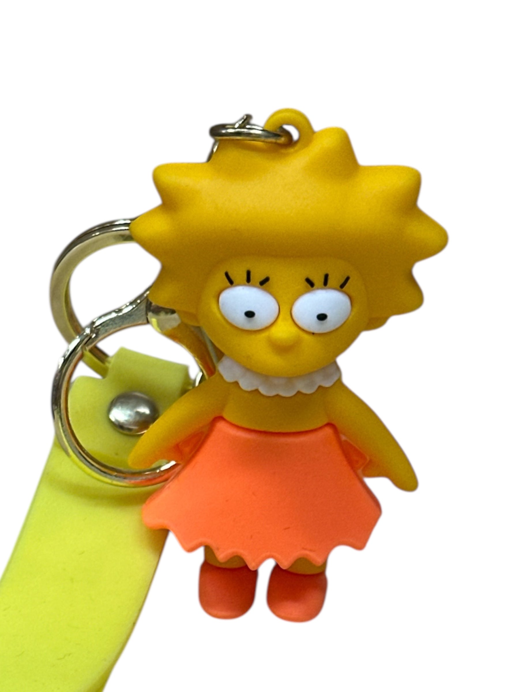 The Simpsons Licensed Silicone Keychain – 2.5-Inch Durable Key Ring