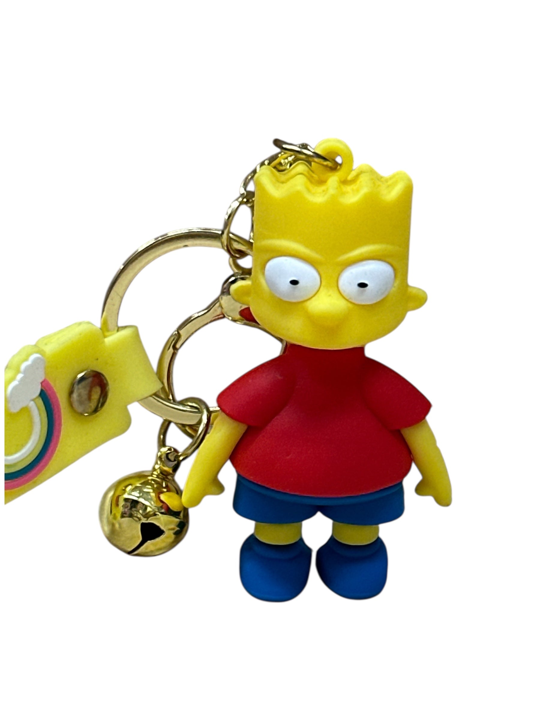 The Simpsons Licensed Silicone Keychain – 2.5-Inch Durable Key Ring
