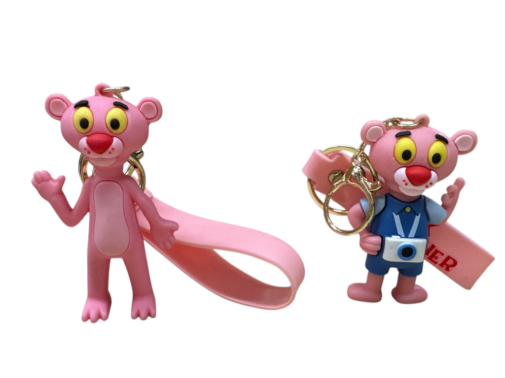 PINK PANTER SLICON KEYCHAIN