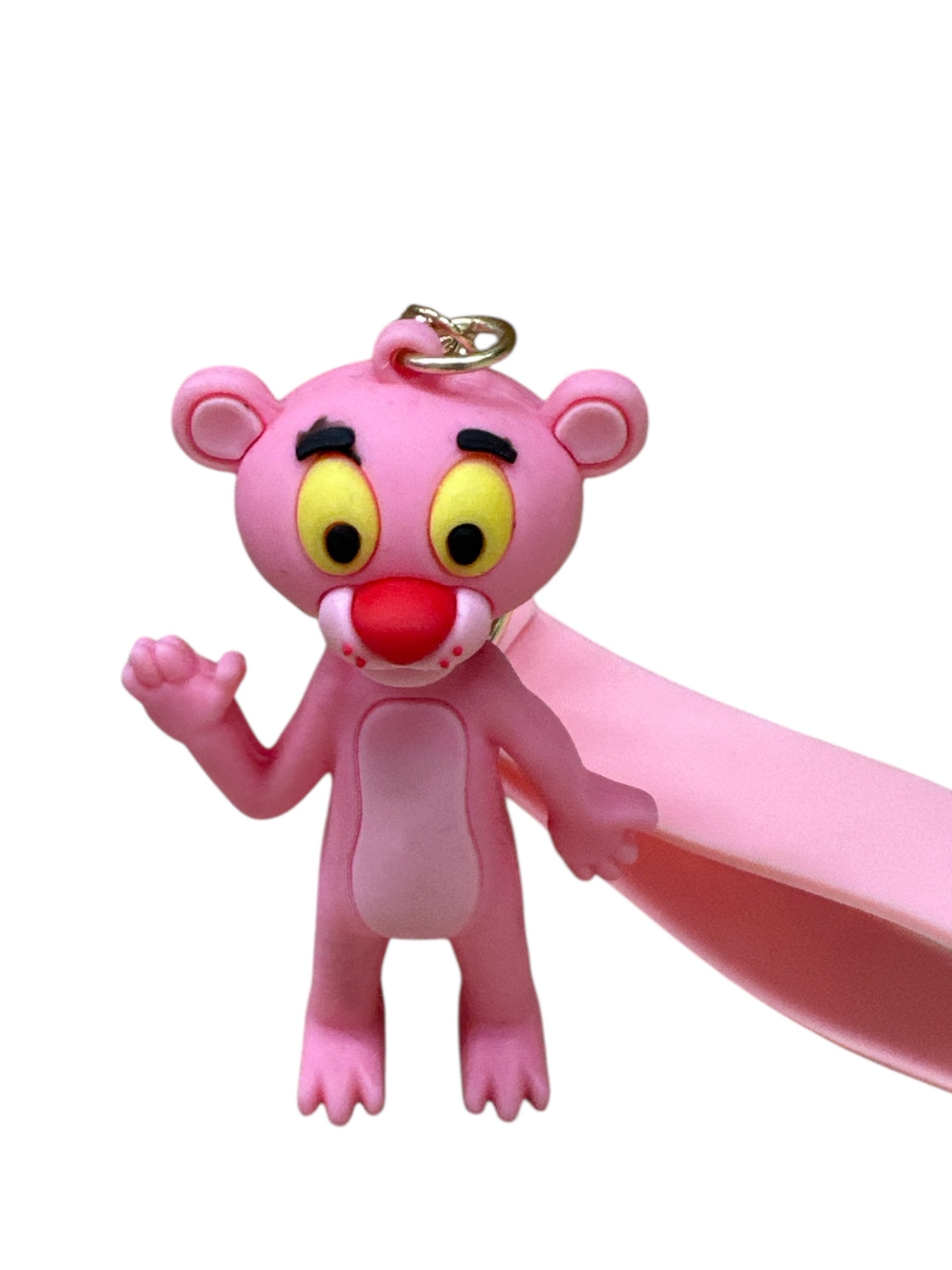 PINK PANTER SLICON KEYCHAIN