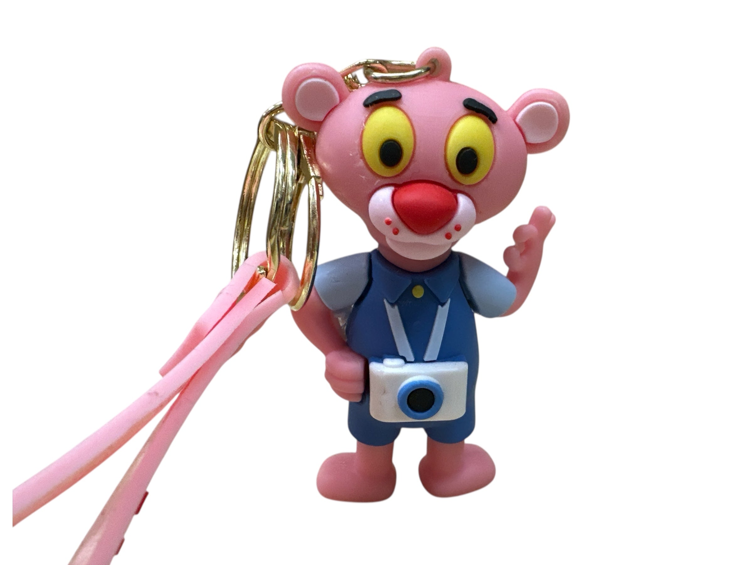 PINK PANTER SLICON KEYCHAIN