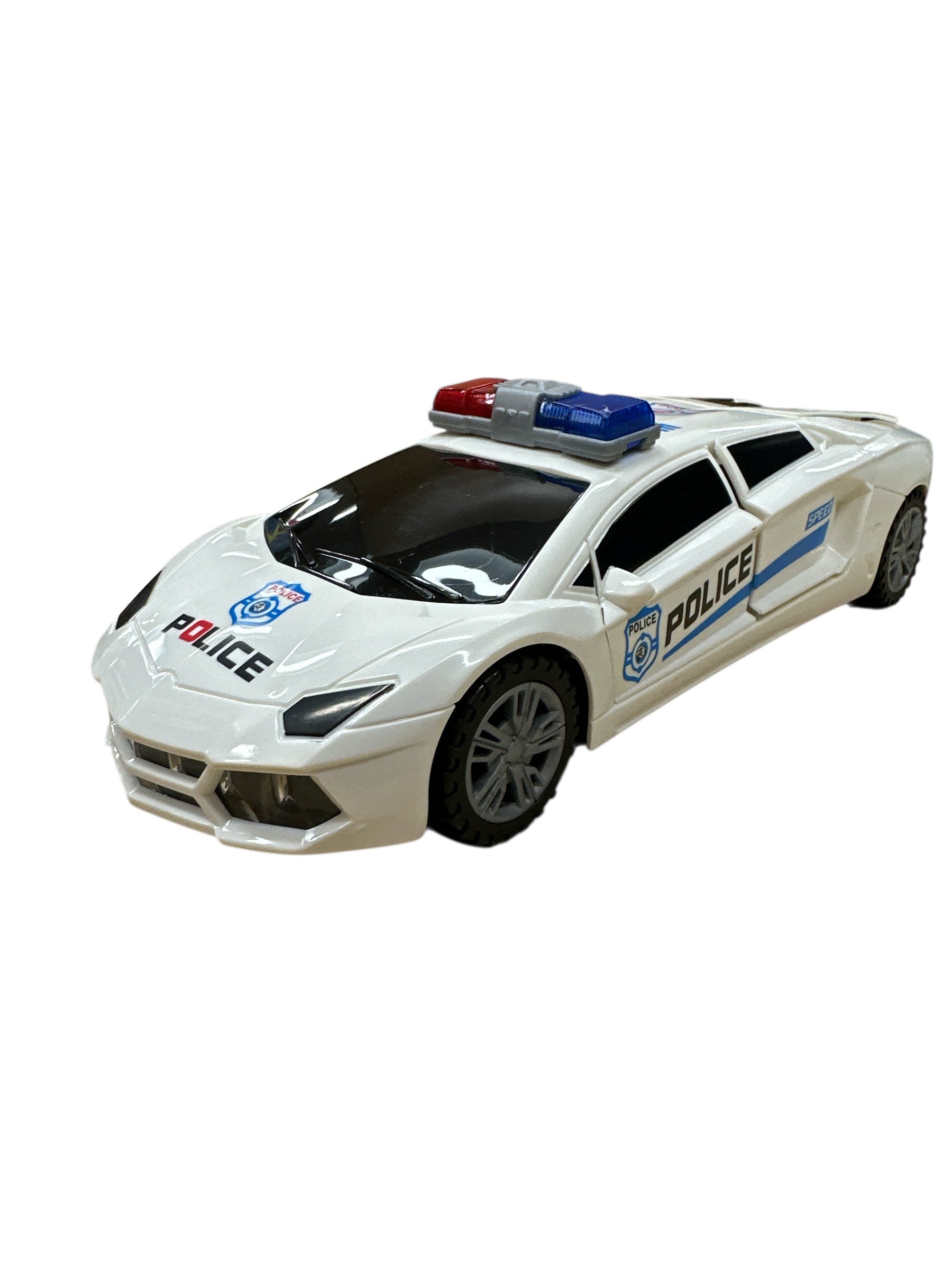 B/O Transformer Police Car with Lights &amp; Sounds - 10"