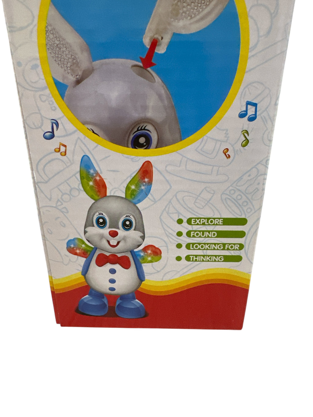 B/O Dancing Rabbit Toy with Lights & Sounds – Interactive Musical Dancing Bunny for Kids, Battery Operated Educational Toy