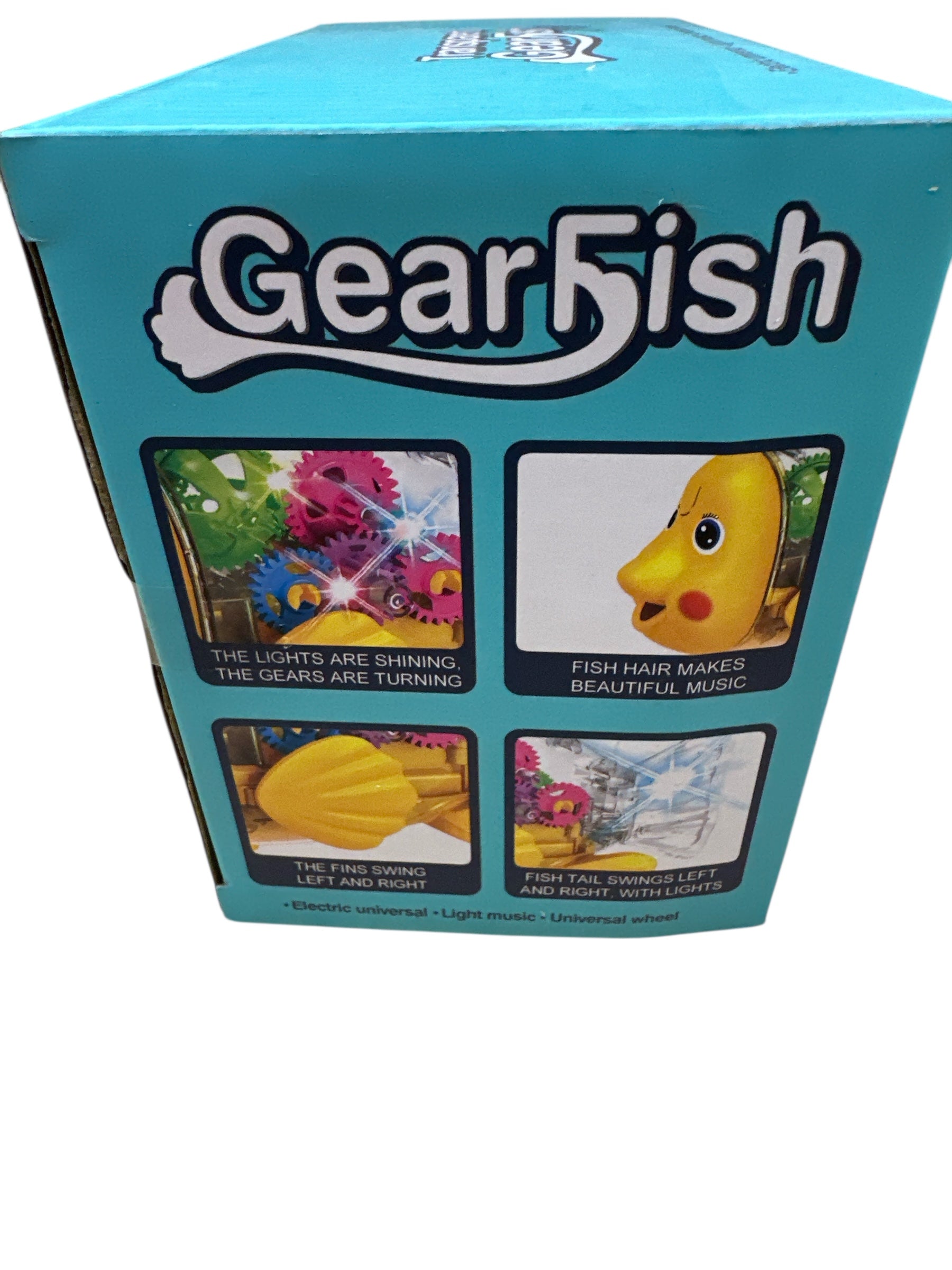 B/O Dancing Gear Fish Toy with Lights & Music – Educational Gear Toy for Kids Ages 3+, Motor Skills Learning Toy