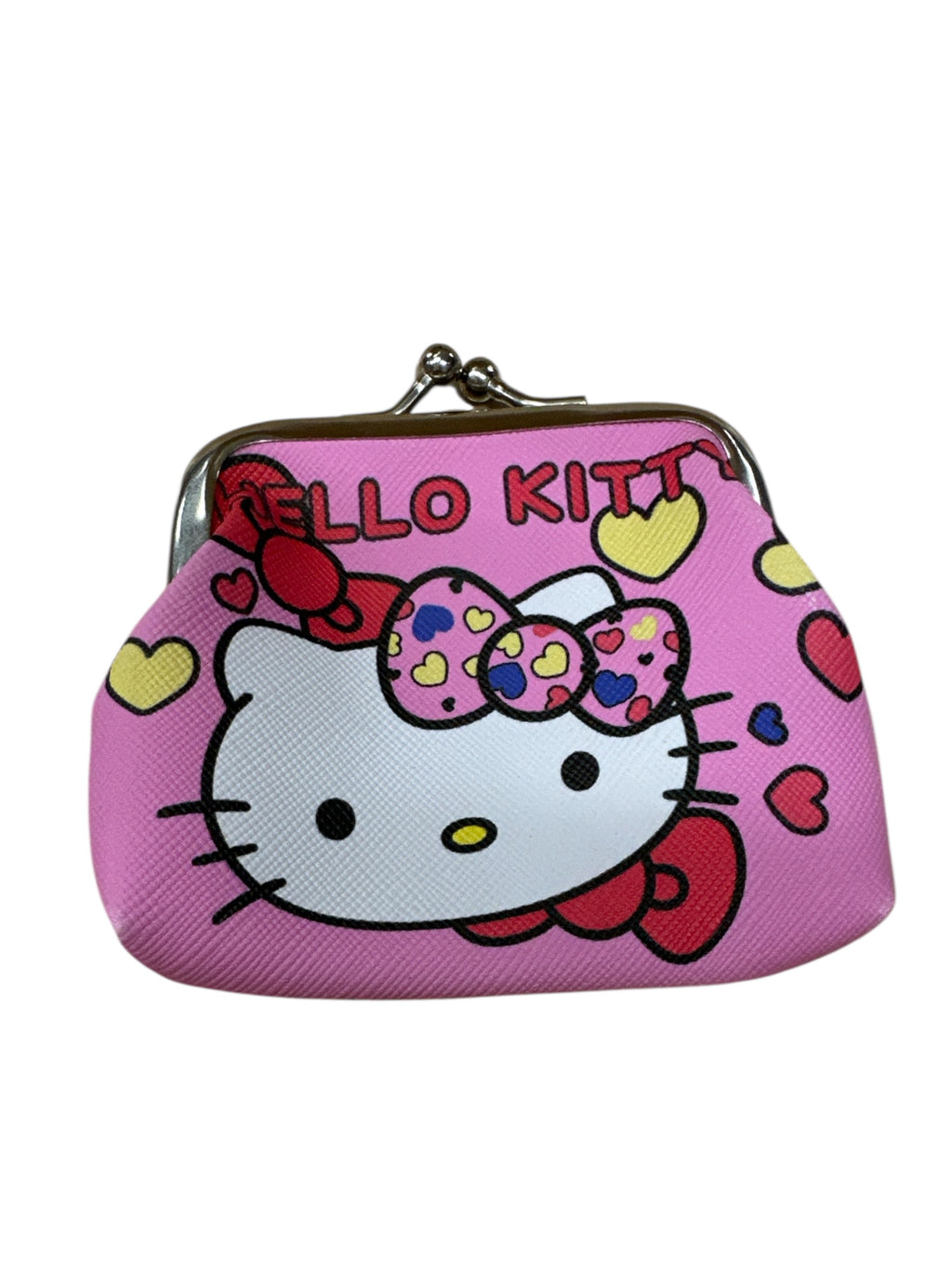 HELLO KITTY COIN PURSE PINK DOUBLE FACE 3.5"