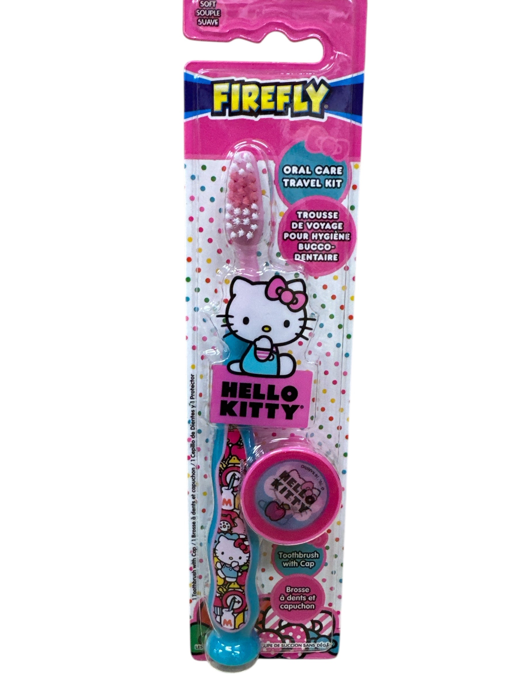 HELLO KITTY TOOTH BRUSH SET WITH COVER