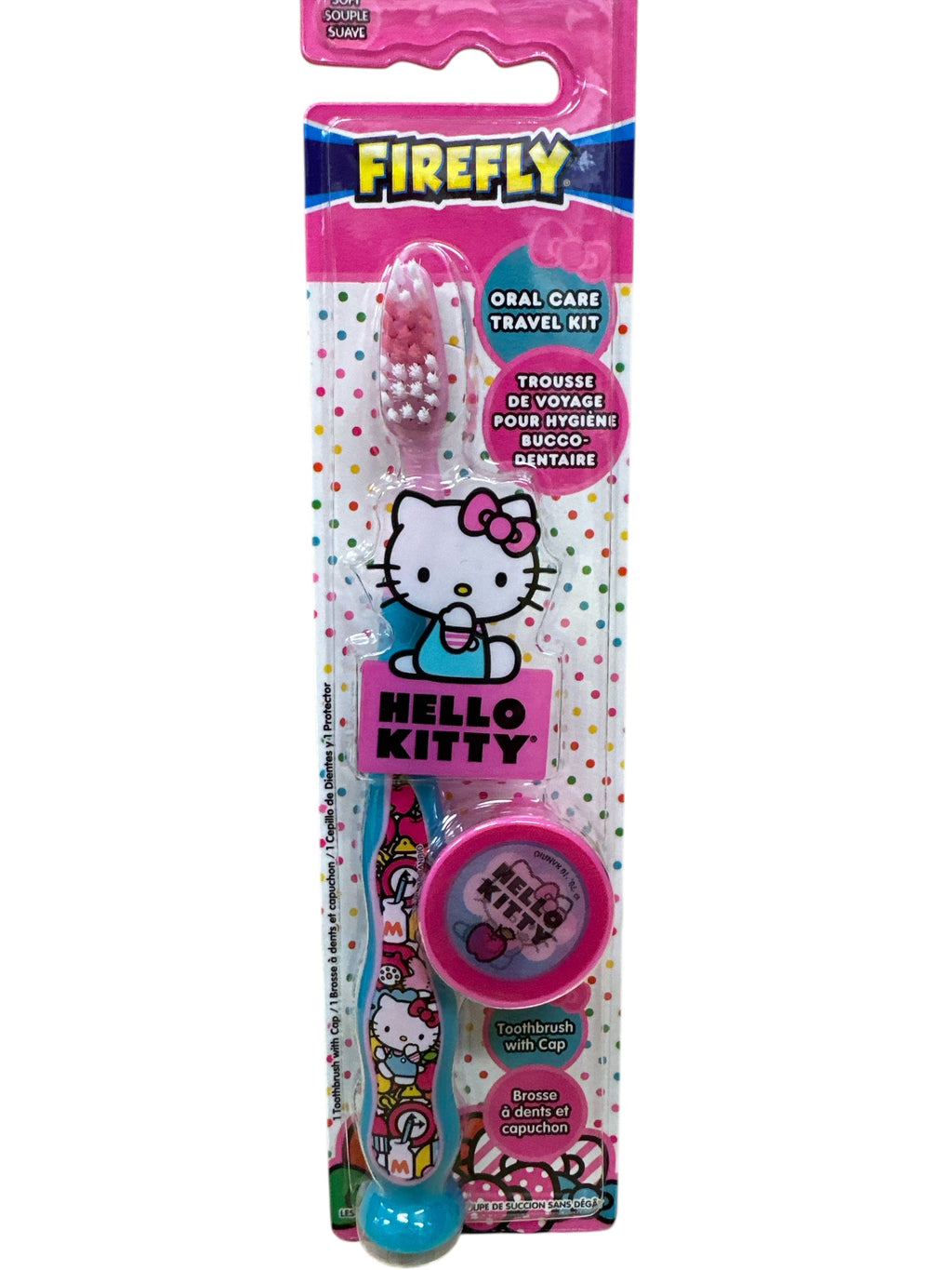 HELLO KITTY TOOTH BRUSH SET WITH COVER