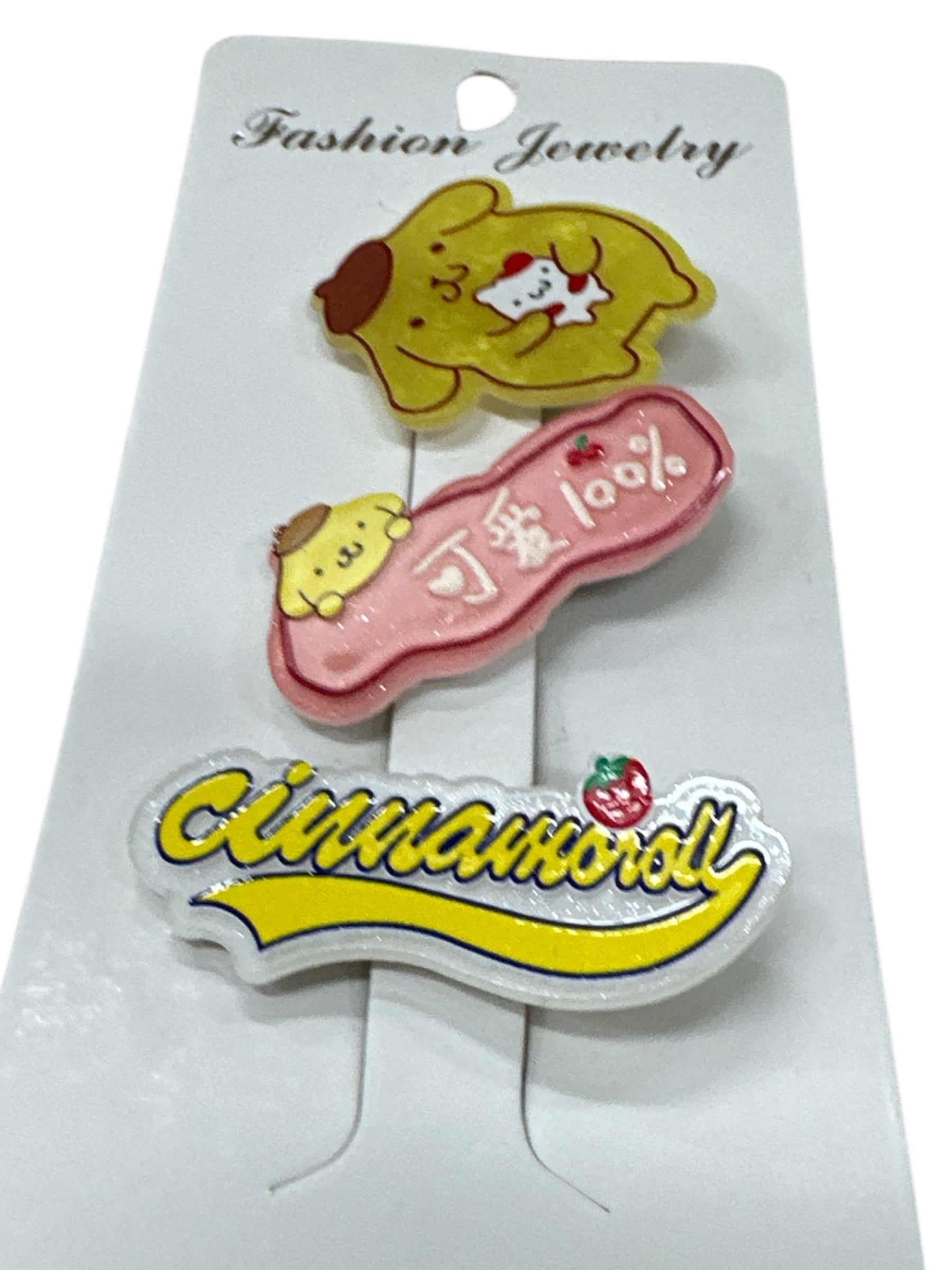 HELLO KITTY HAIR CLIPS 3 PCS EACH PACK