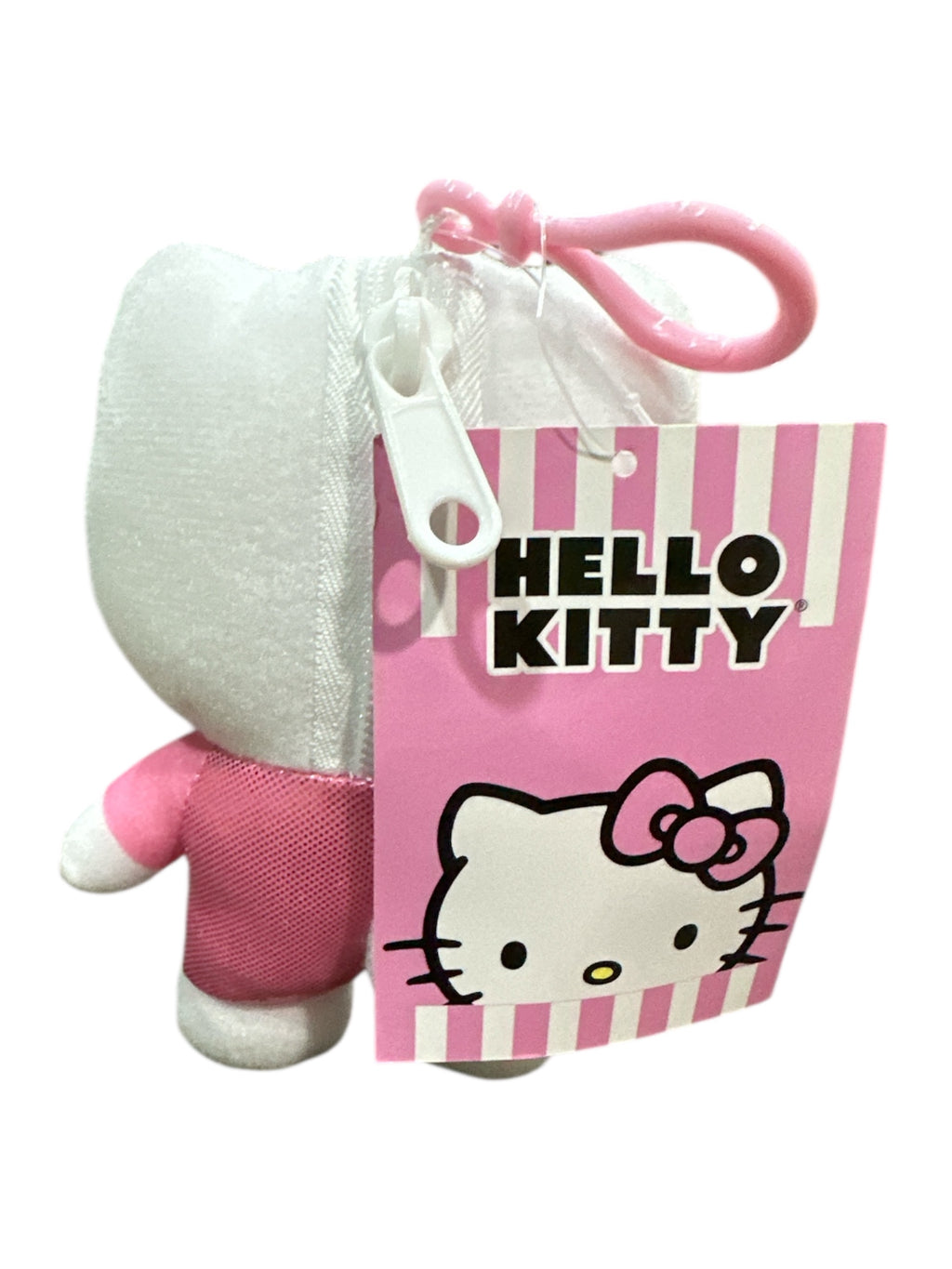 HELLO KITTY® PLUSH KEYCHAIN WITH ZIP – 3.5”