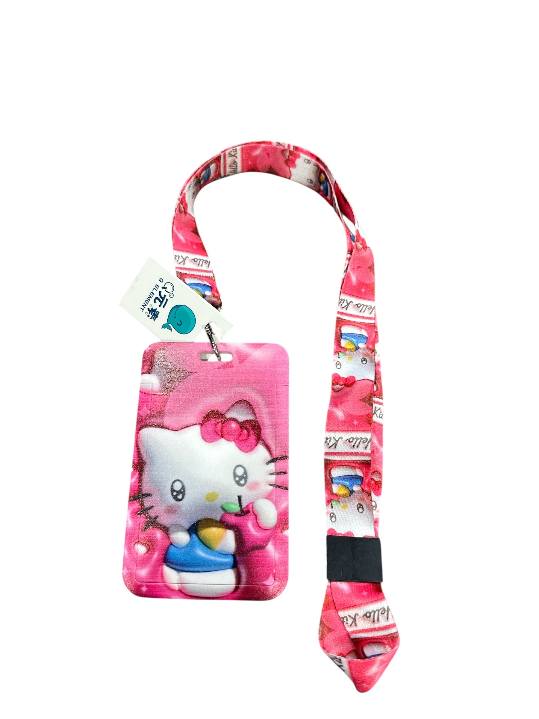 HELLO KITTY LANYARD ID HOLDER WITH PLASTIC COVER