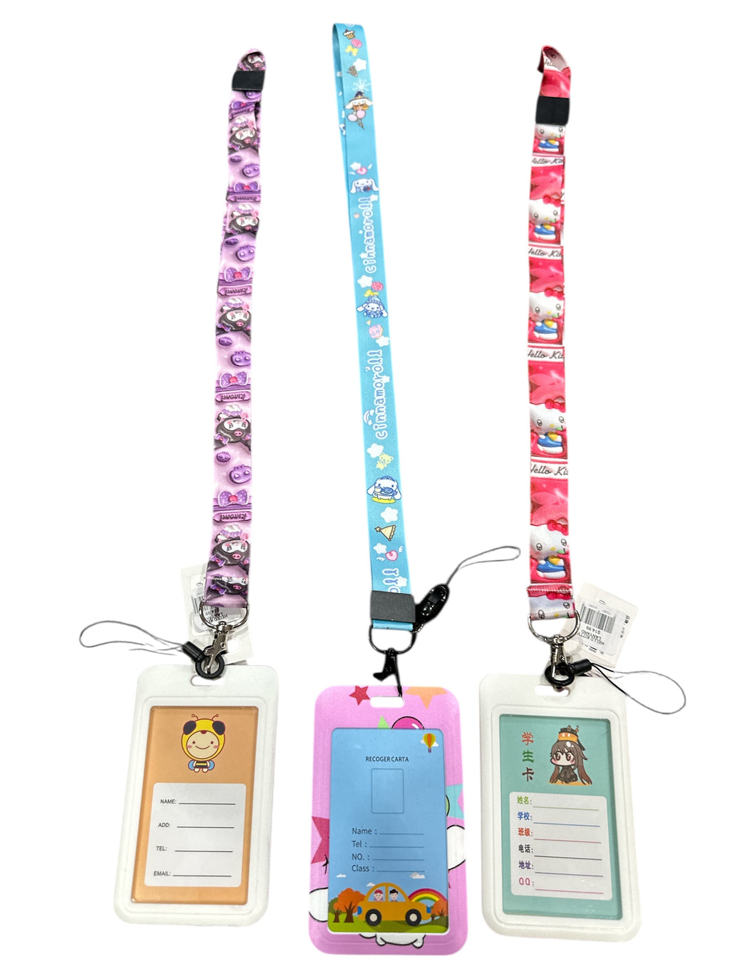 HELLO KITTY LANYARD ID HOLDER WITH PLASTIC COVER