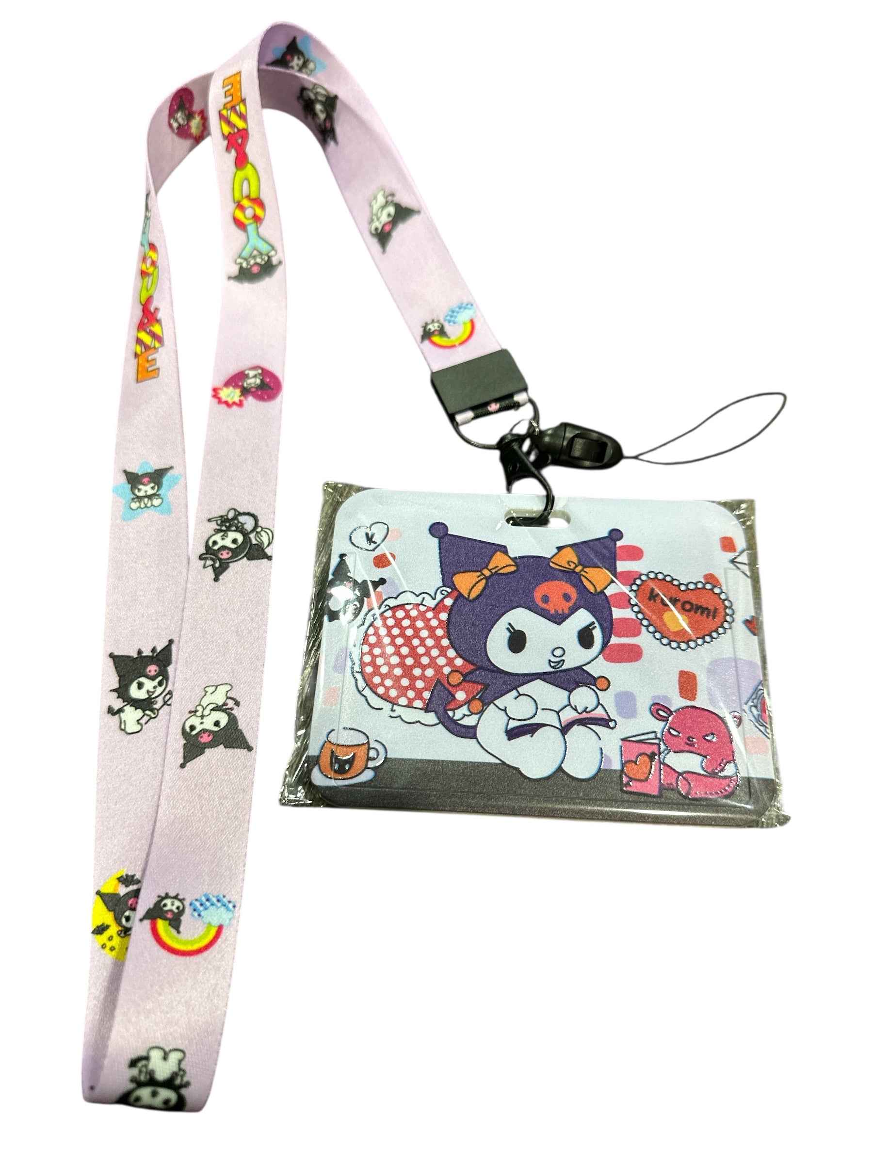 HELLO KITTY LANYARD ID HOLDER WITH PLASTIC COVER