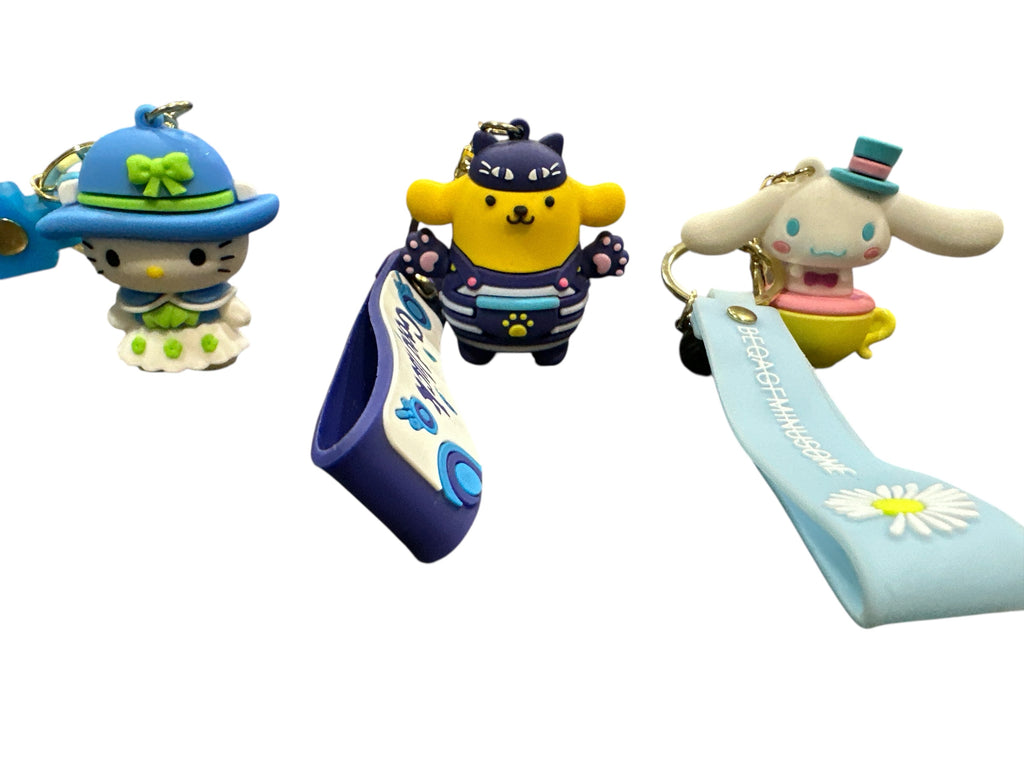 HELLO KITTY 3D SLICON KEYCHAIN 1.5"