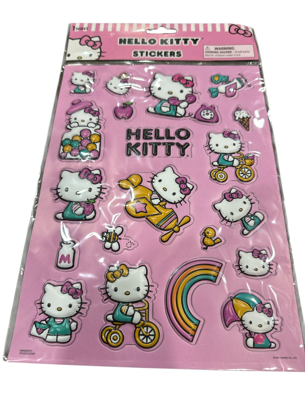 HELLO KITTY 3D STICKER SHEET 18 PCS SET