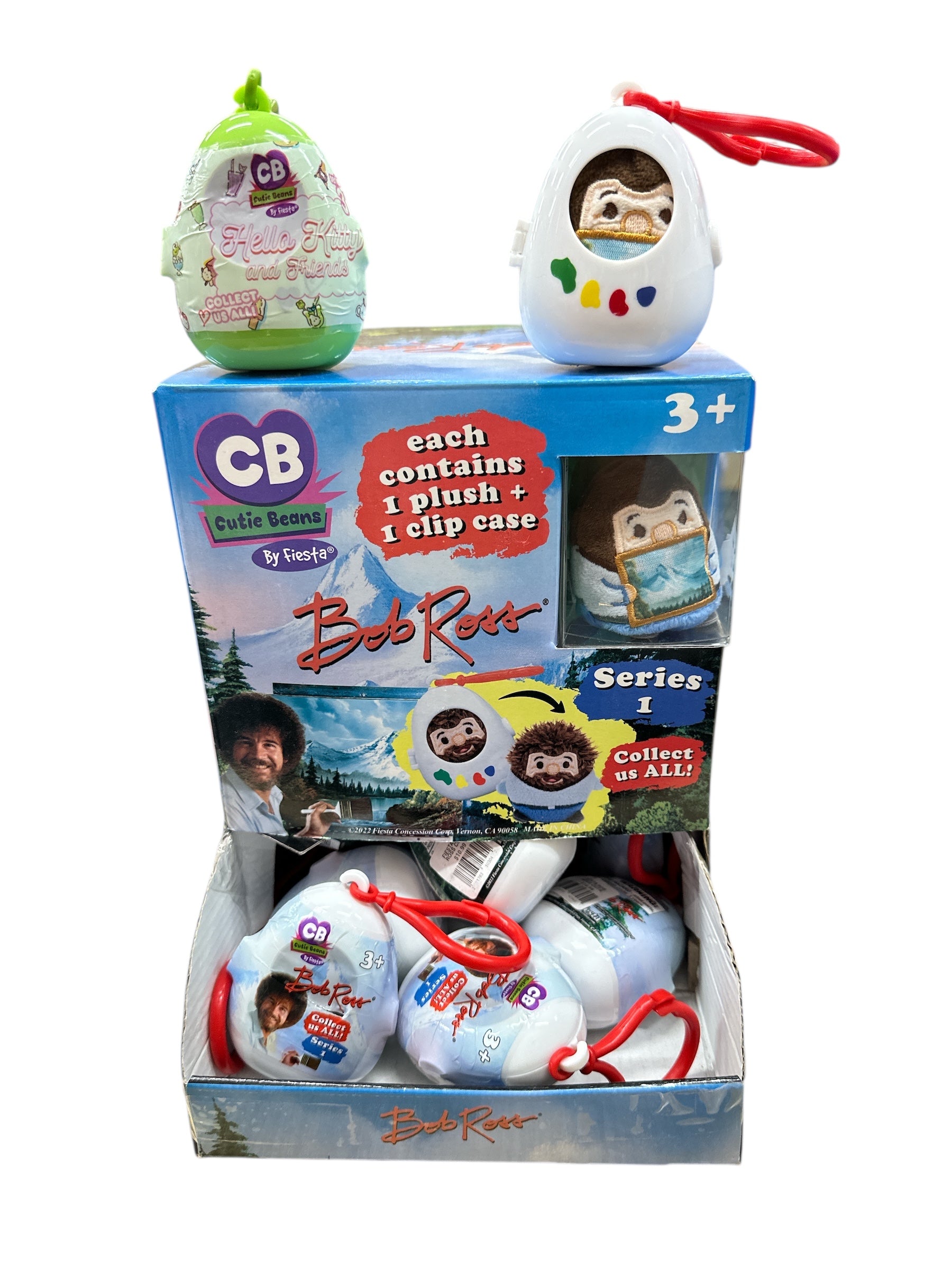 BOB ROSS SUPRISE CUTIE BEANS EGGS COLLECT ALL 3"