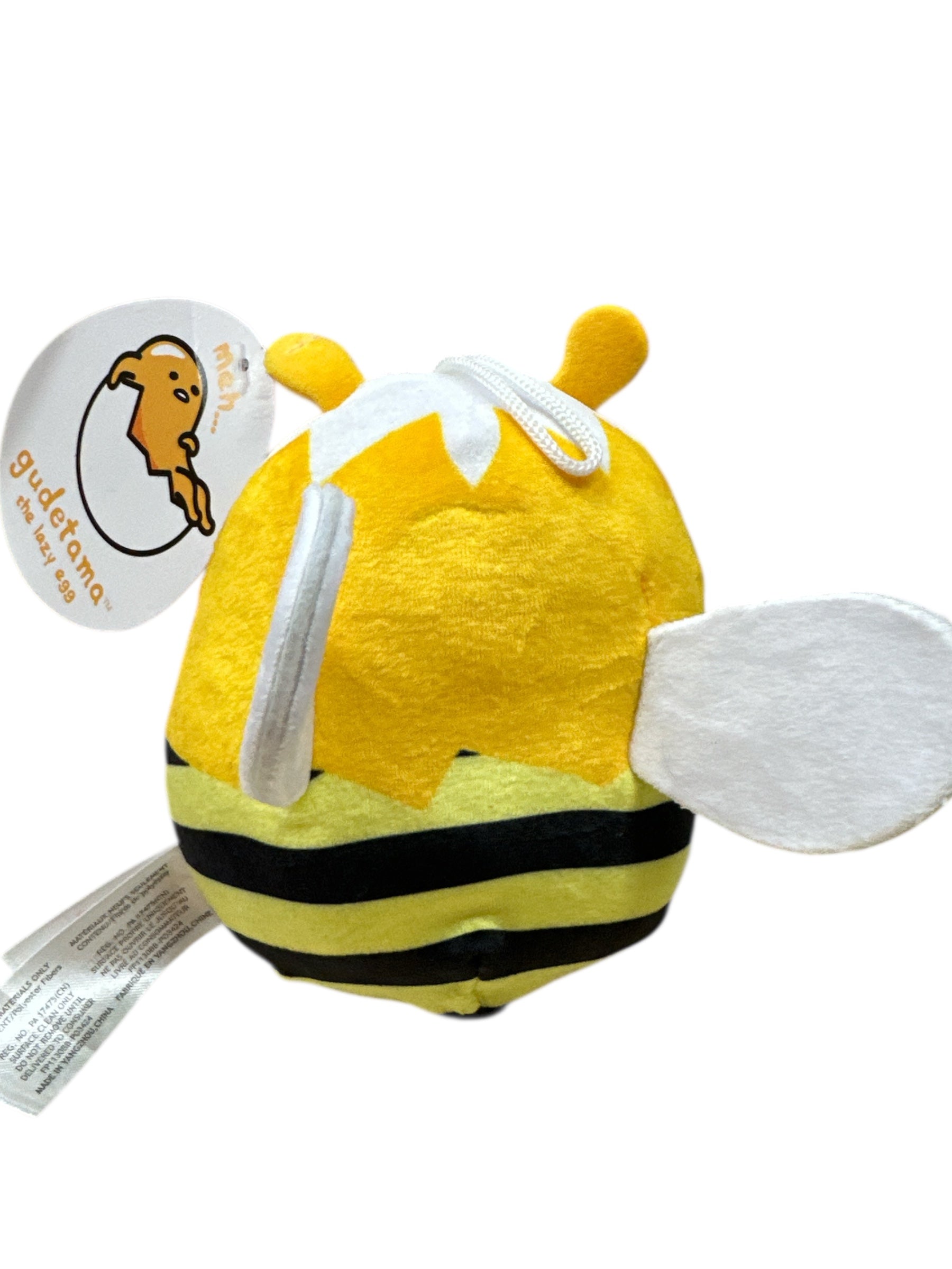 GUDETAMA THE LAZY EGG BEE PLUSH 4.5"