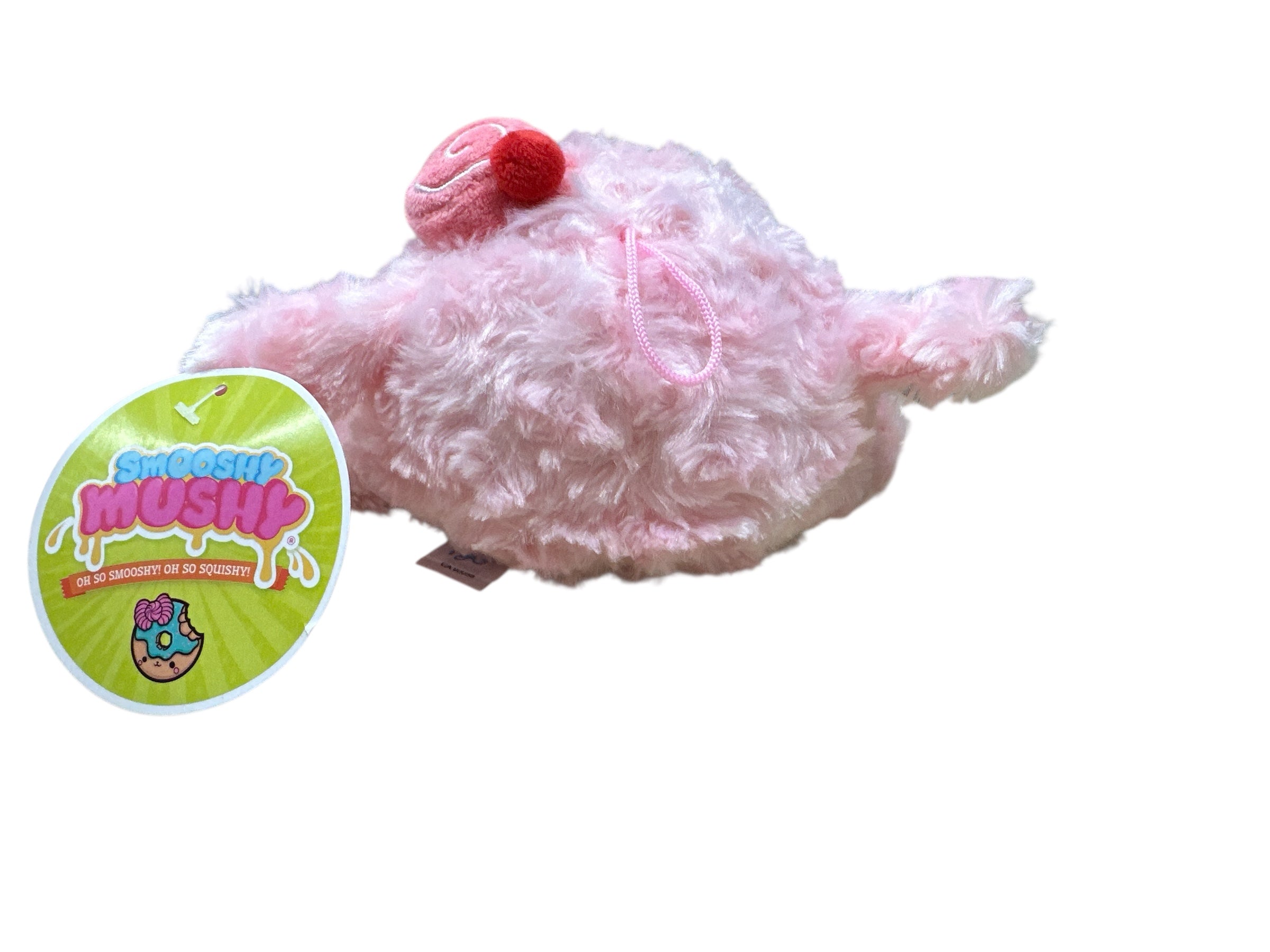 SMOOSHY MUSHY COOKIE  CUTIE PINK  PLUSH 8"