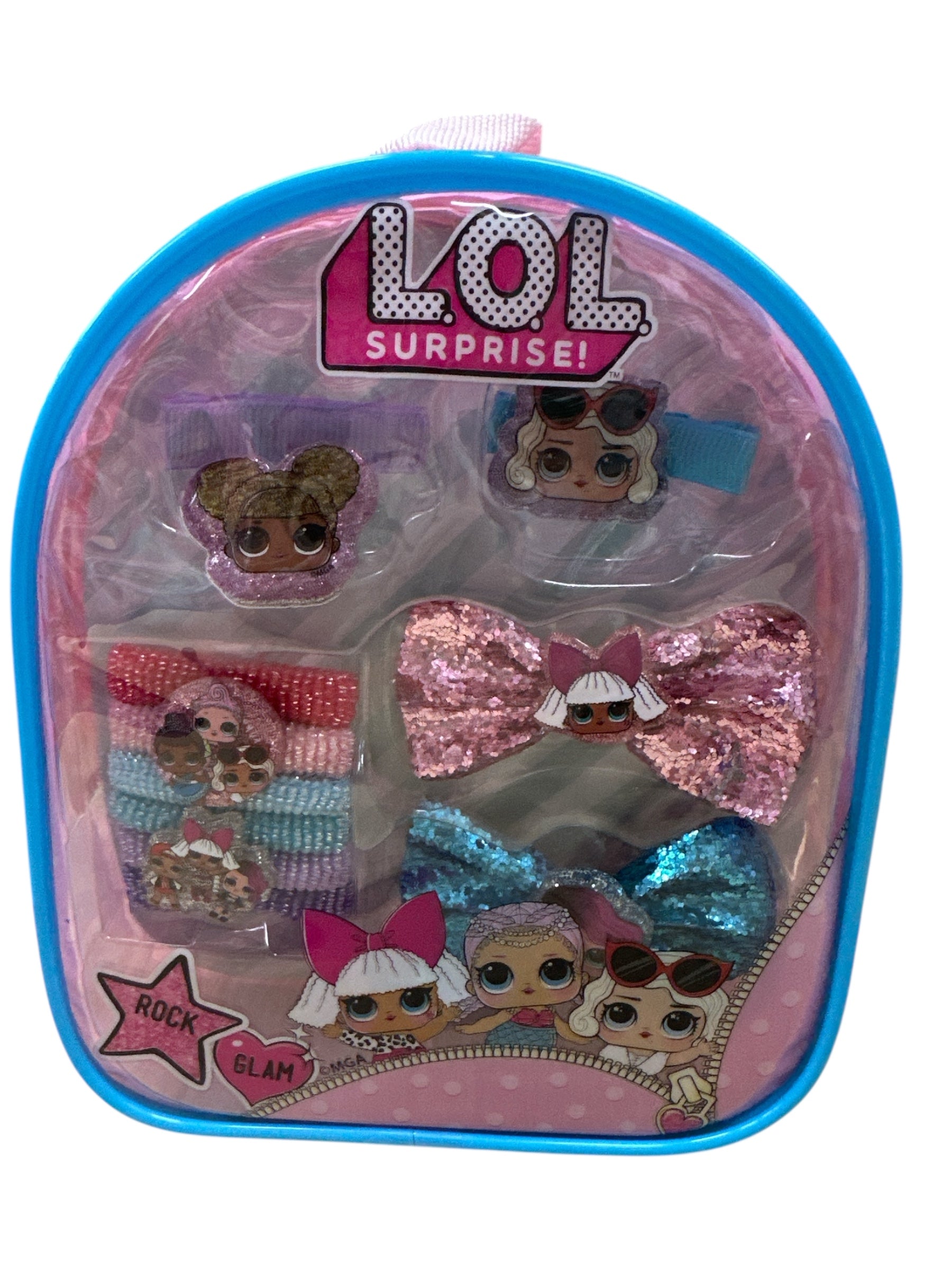 L.O.L. Surprise! Hair Accessory Set with Clear Backpack - 7"