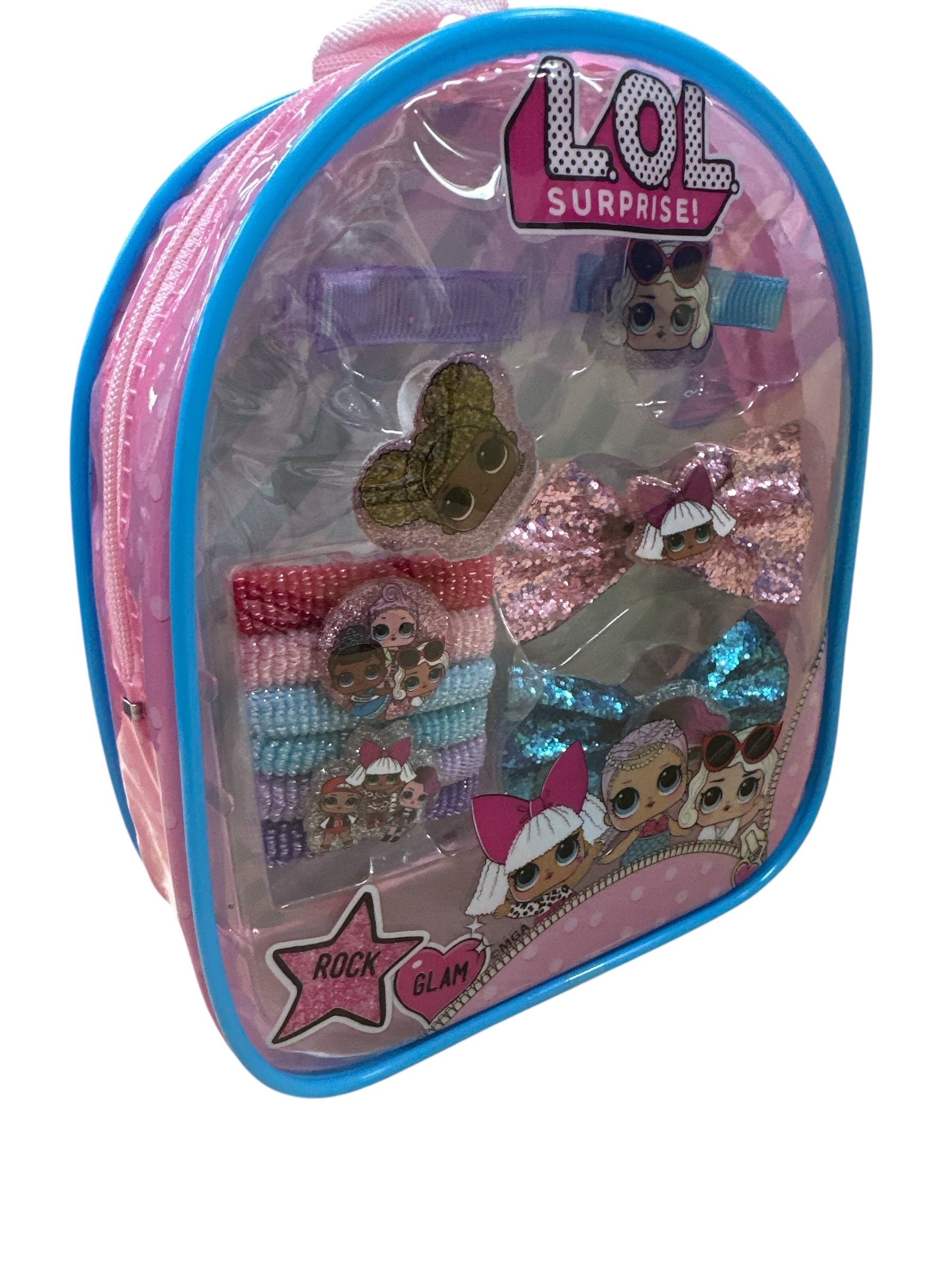 L.O.L. Surprise! Hair Accessory Set with Clear Backpack - 7"