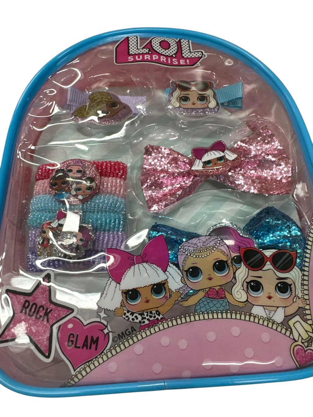 L.O.L. Surprise! Hair Accessory Set with Clear Backpack - 7"