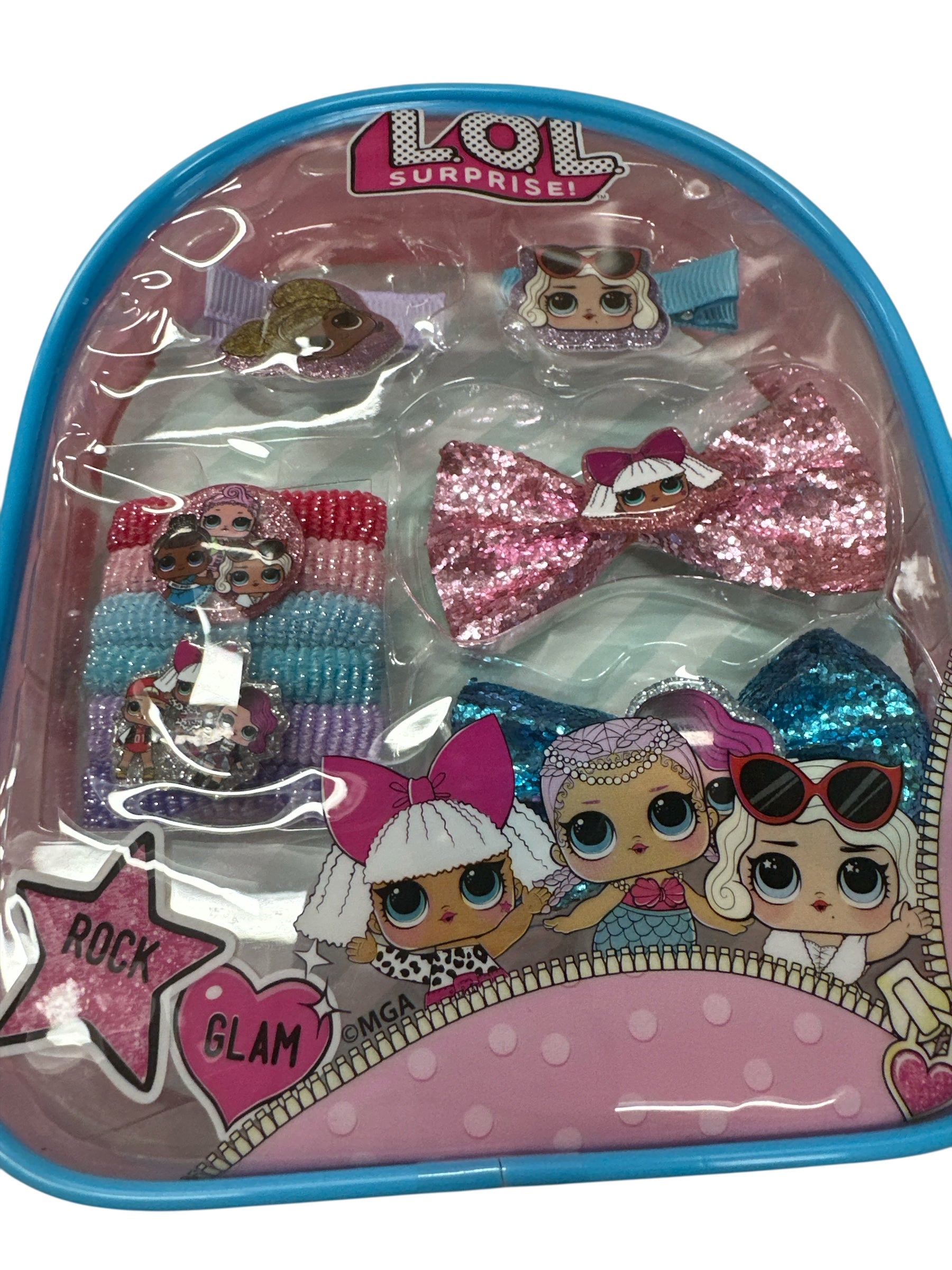 L.O.L. Surprise! Hair Accessory Set with Clear Backpack - 7"