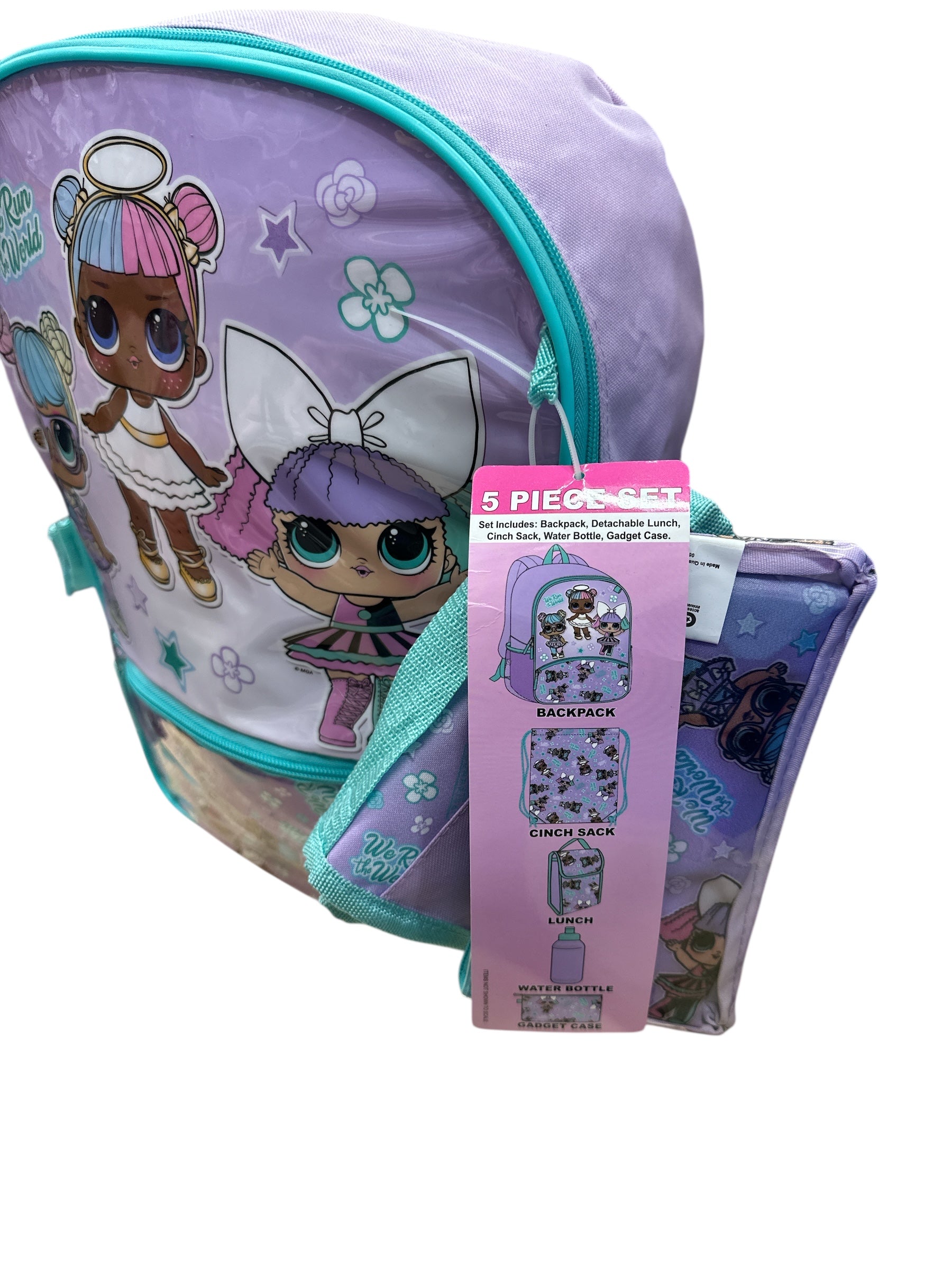 L.O.L. 5 PCS. BACKPACK SET 17"