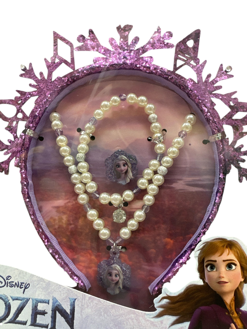 Disney Frozen Accessory Set – 4-Piece Jewelry Set with Headband, Necklace, Bracelet & Ring